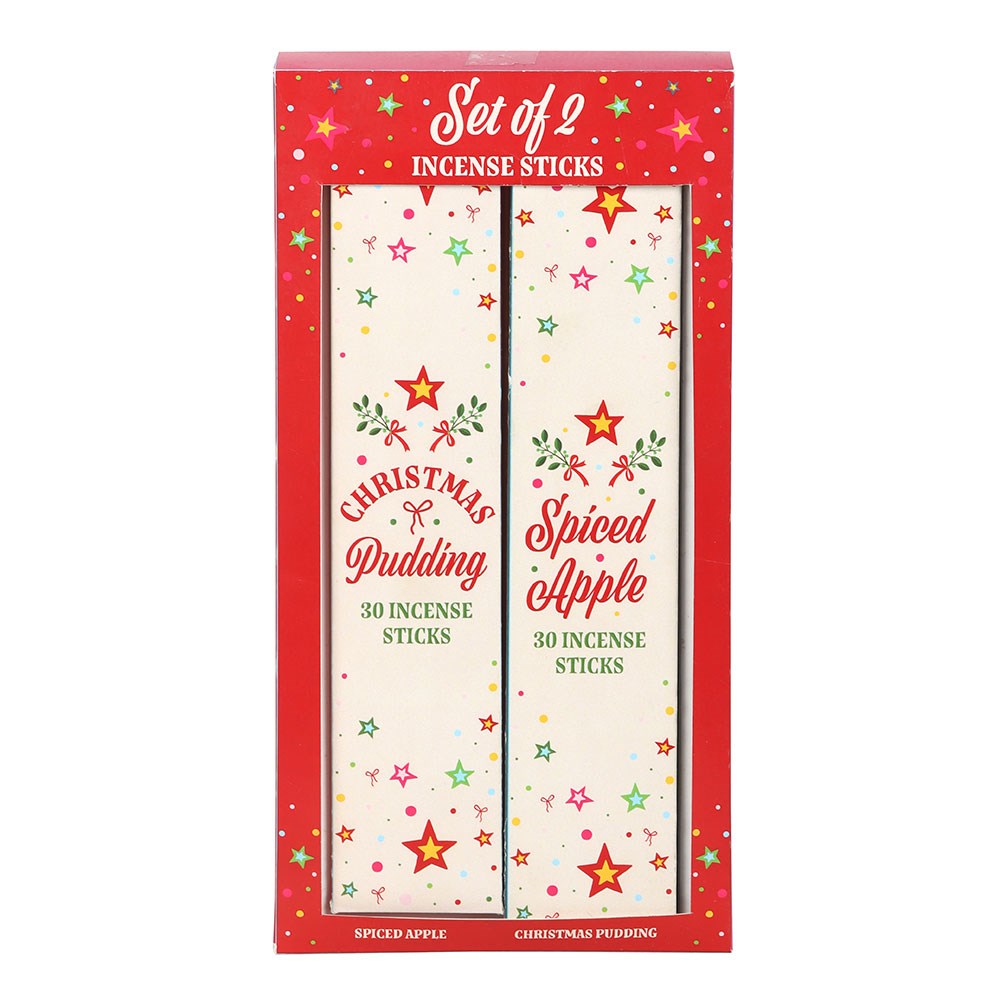 Set of 2 Nostalgic Christmas Incense Stick Packs (Spiced Apple & Christmas Pudding)1