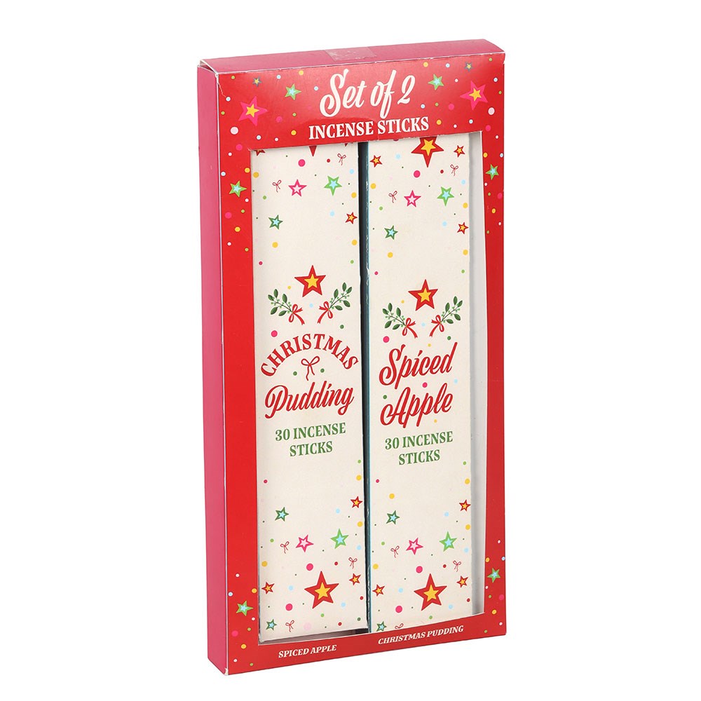 Set of 2 Nostalgic Christmas Incense Stick Packs (Spiced Apple & Christmas Pudding)3