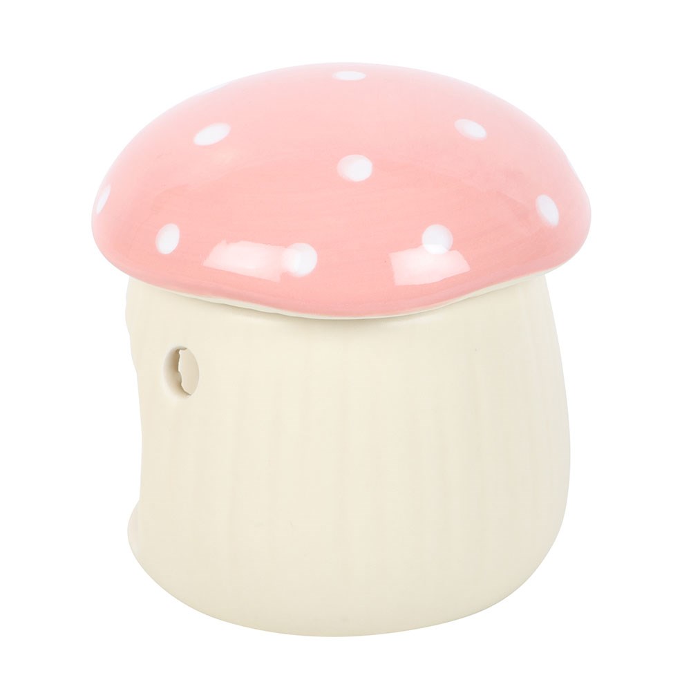 Pink Mushroom Ceramic Oil Burner3