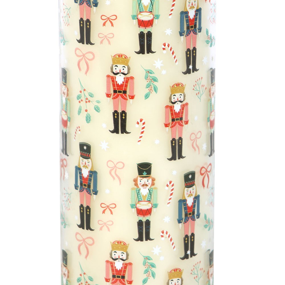 Nutcracker Print Festive Spice Tube Candle1