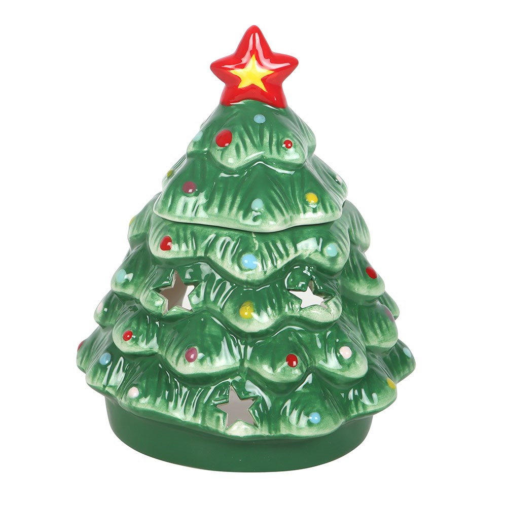 Nostalgic Christmas Tree Shaped Ceramic Oil Burner1