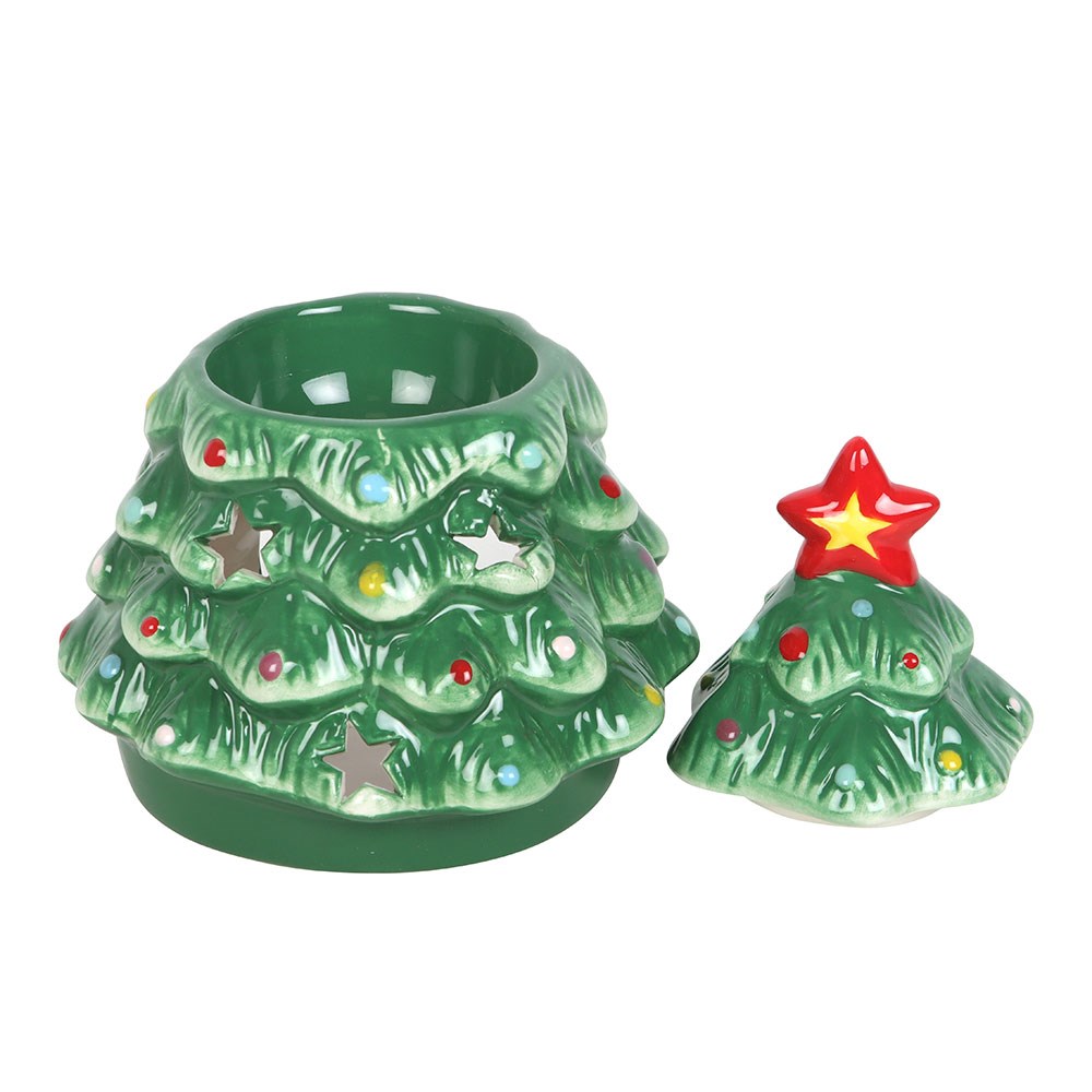 Nostalgic Christmas Tree Shaped Ceramic Oil Burner2