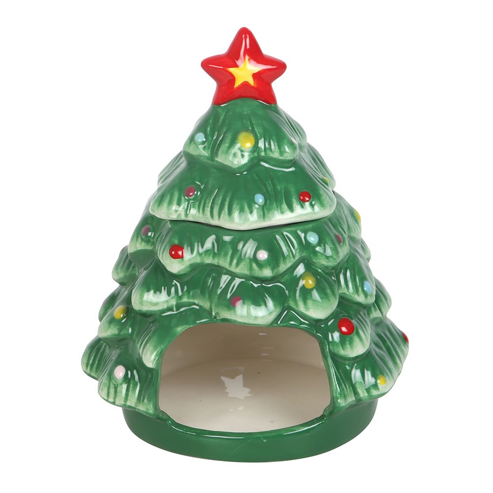 Nostalgic Christmas Tree Shaped Ceramic Oil Burner3