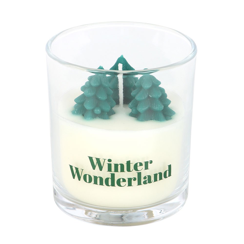 Winter Wonderland Candle with 3D Trees1