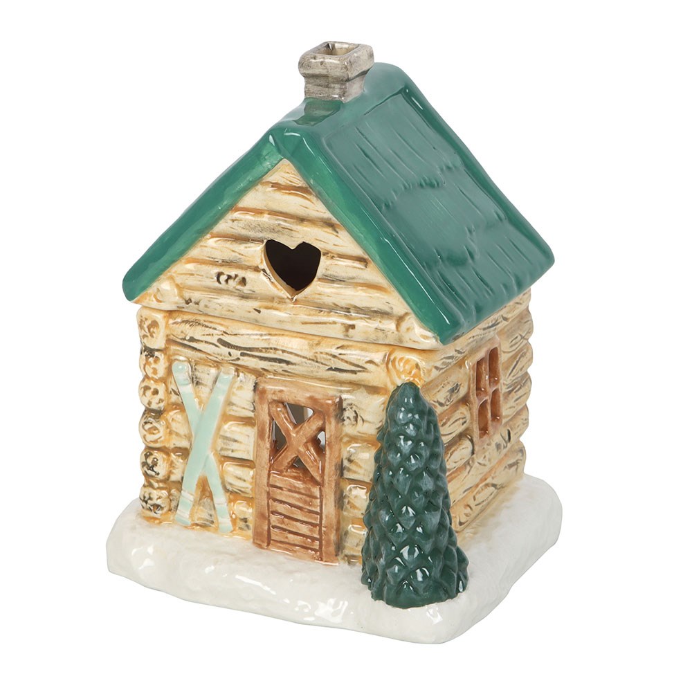 Cabin Ski Chalet Ceramic Oil Burner1