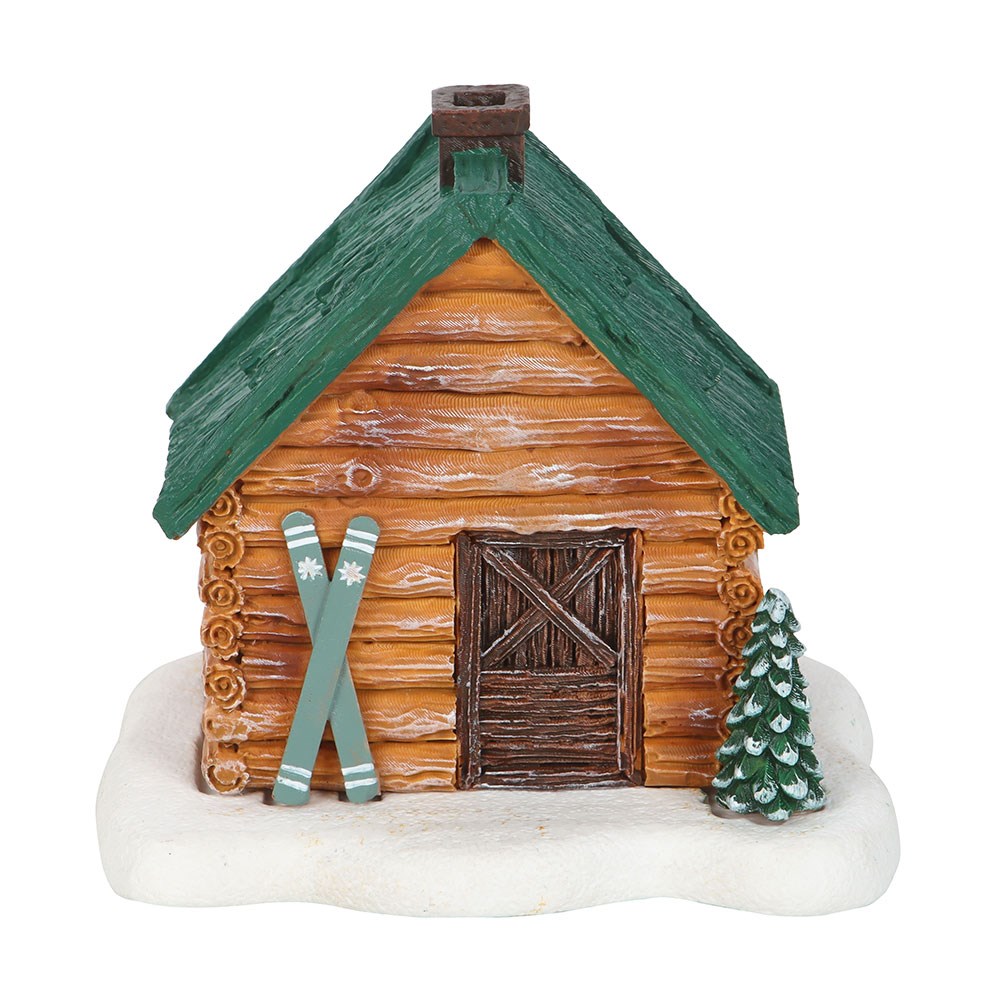 Cabin Ski Chalet Incense Cone Holder1