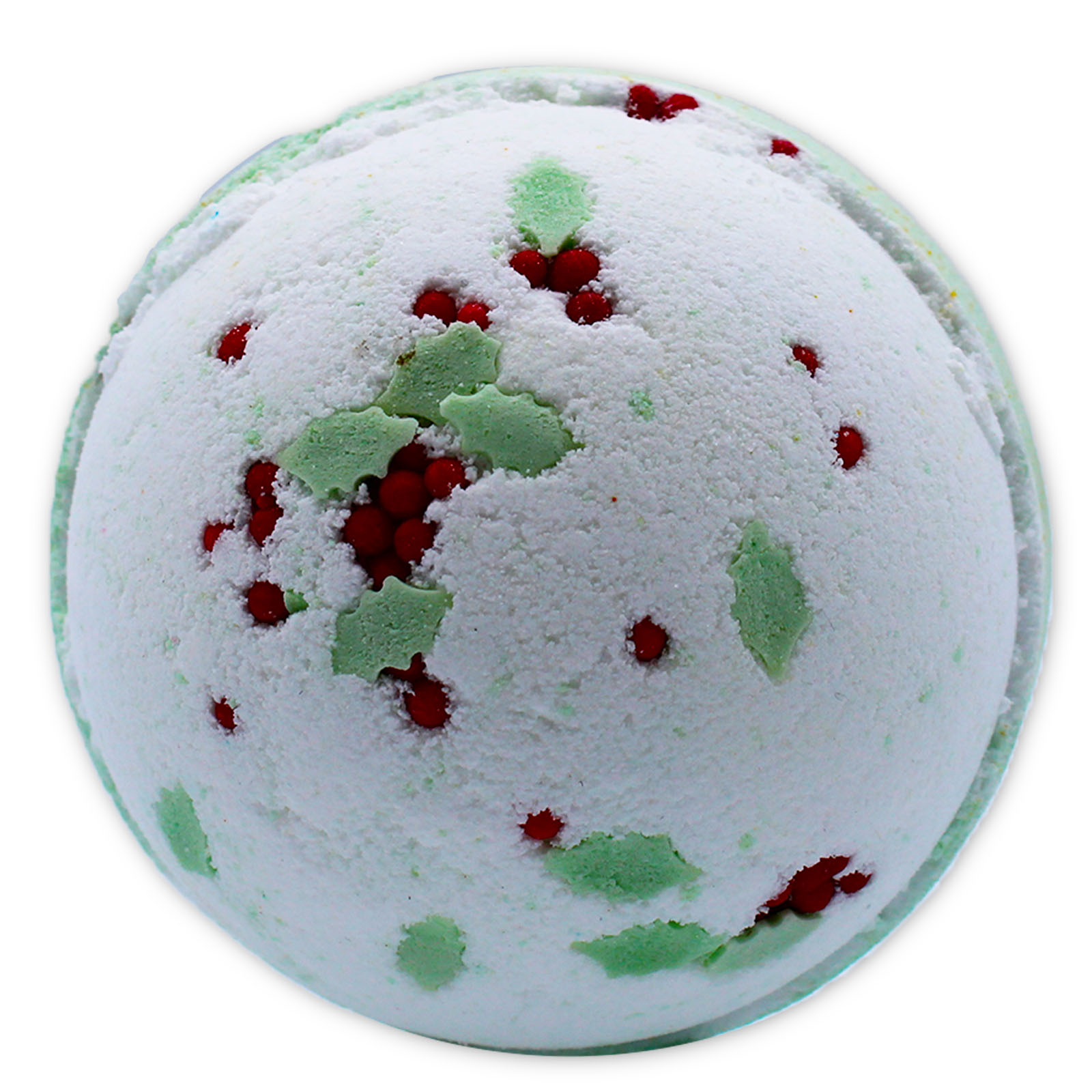 Jumbo Christmas Bath Bomb – Holly Berry & Mistletoe (180g)