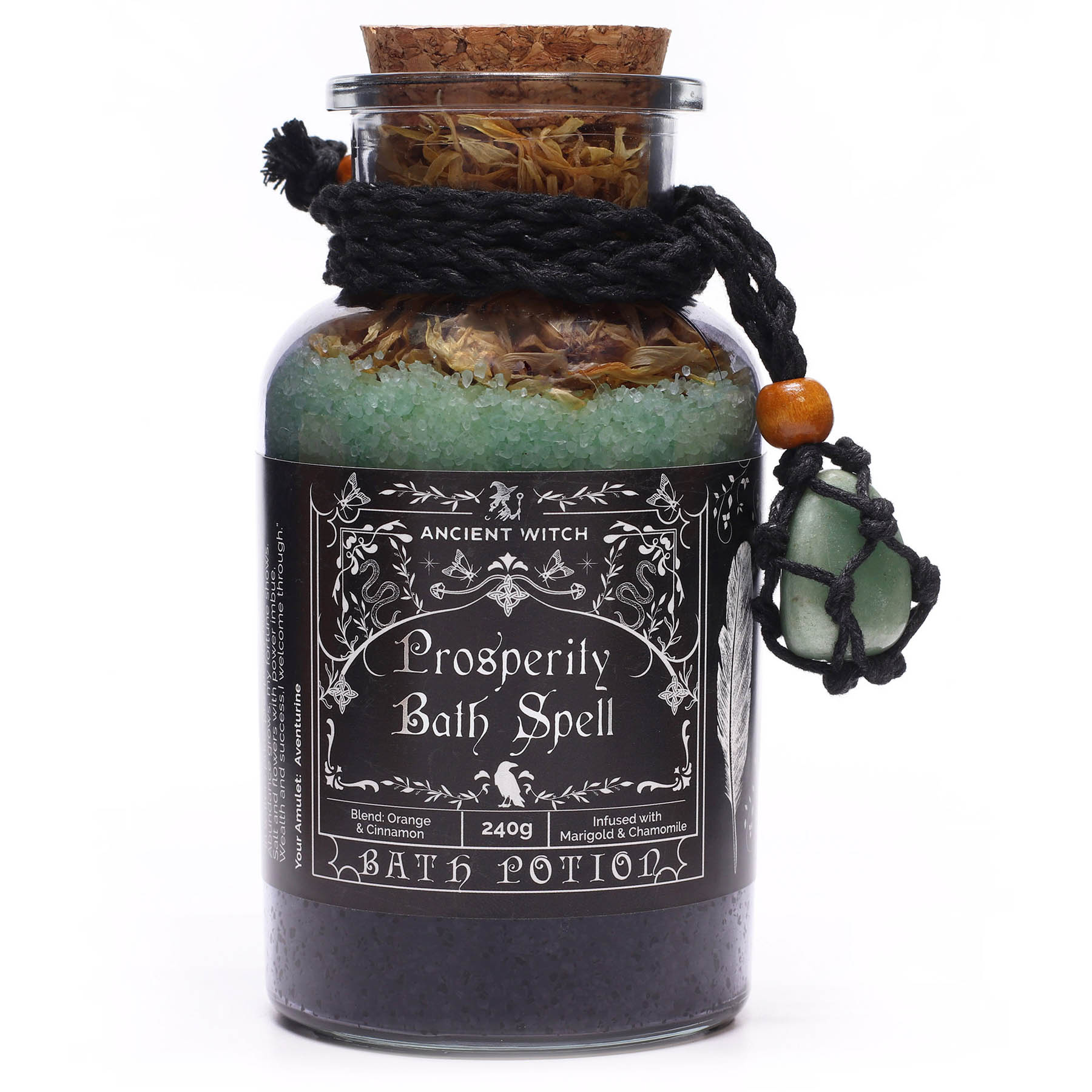 Ancient Witch Prosperity Bath Spell Potion – With Real Aventurine