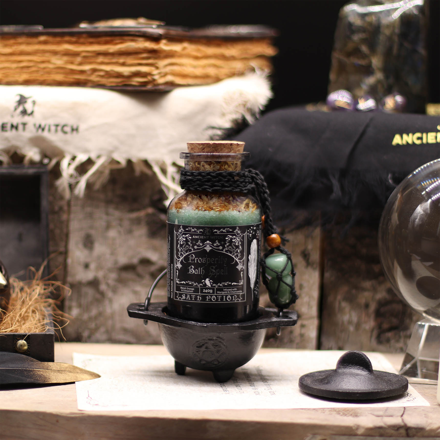 Ancient Witch Prosperity Bath Spell Potion – With Real Aventurine3