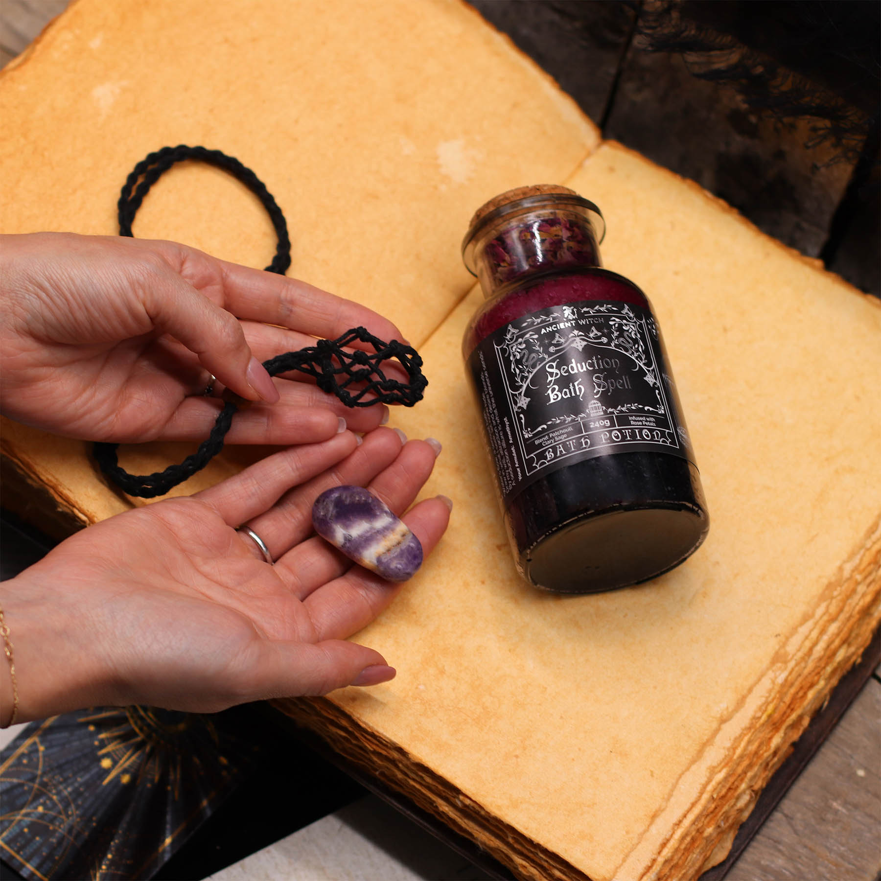 Ancient Witch Seduction Bath Spell Potion – With Real Amethyst8