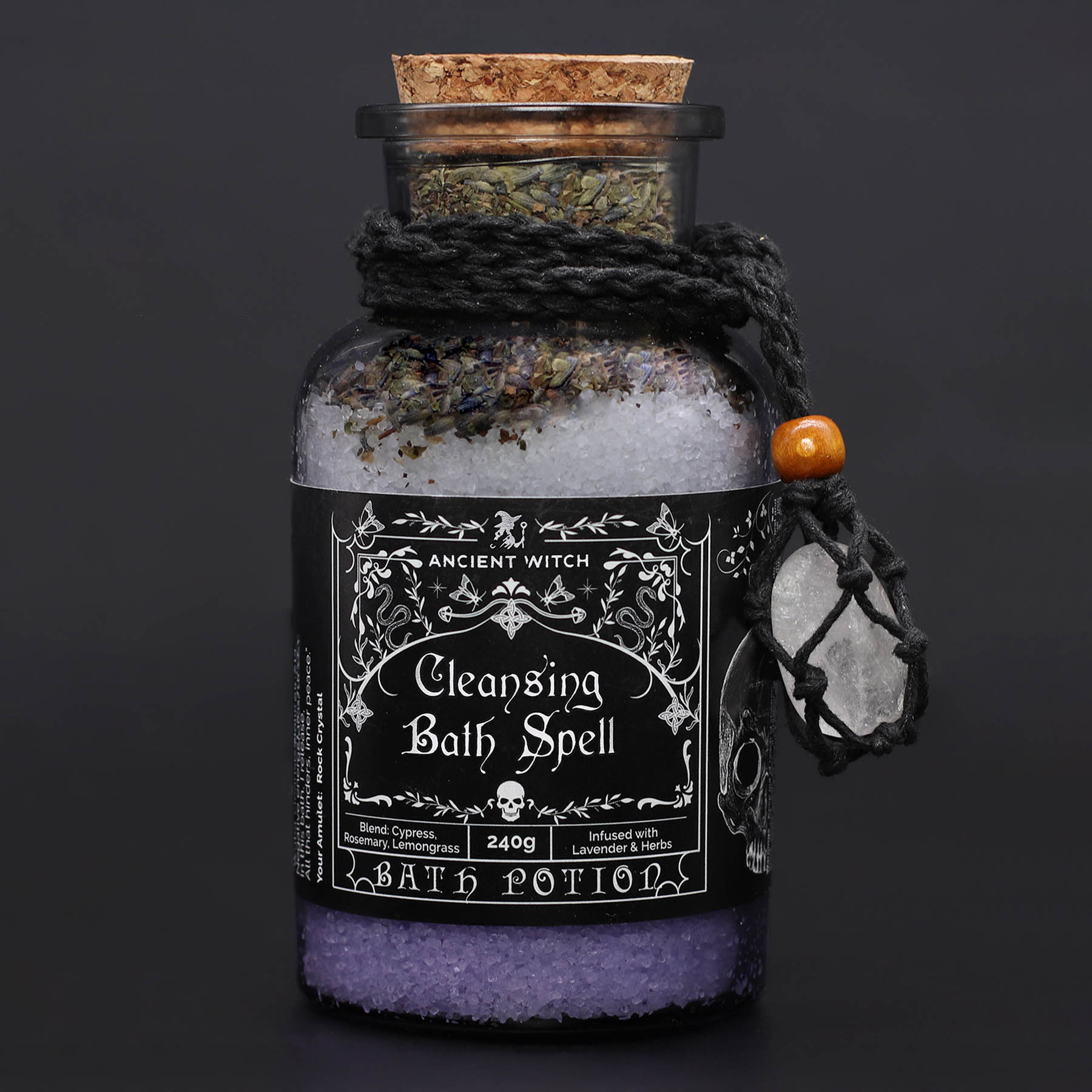Ancient Witch Cleansing Bath Spell Potion – With Real Rock Crystal9