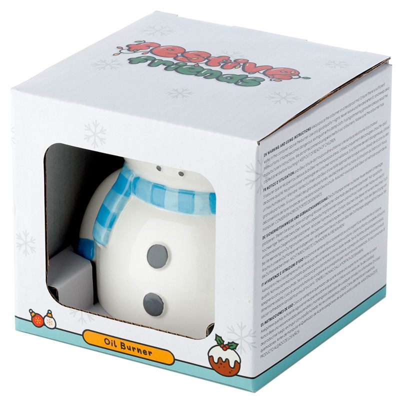 Snowman Shaped Christmas Ceramic Oil Burner4