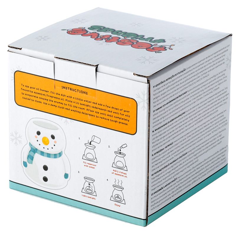 Snowman Shaped Christmas Ceramic Oil Burner5