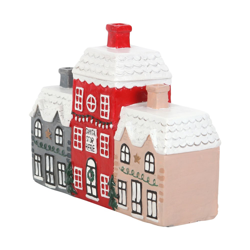 Christmas Village Incense Cone Holder1
