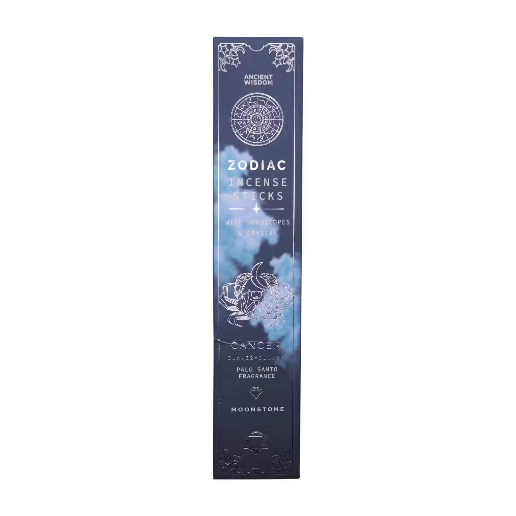 Palo Santo Zodiac Gemstone Crystal Incense - Cancer
