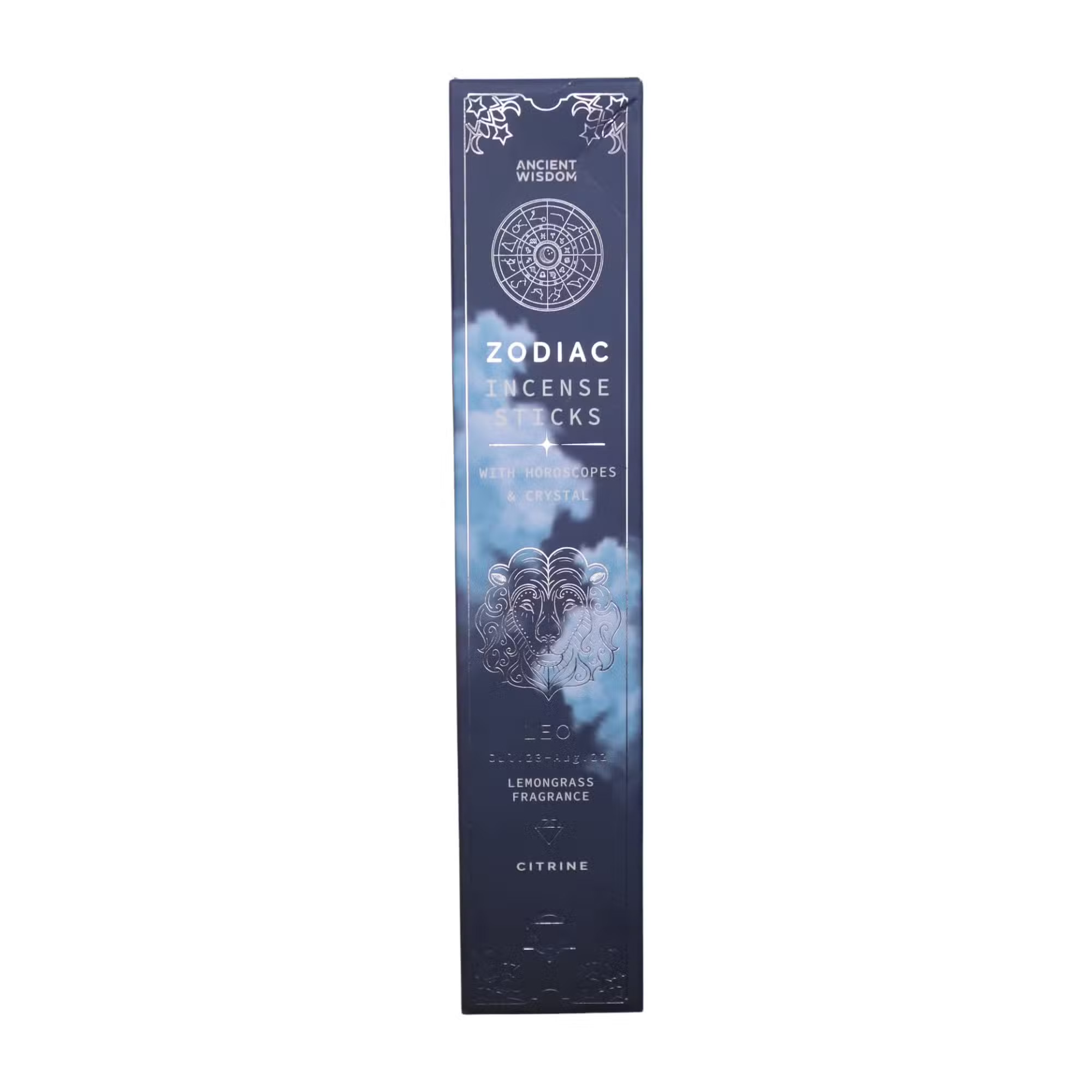 Lemongrass Zodiac Gemstone Crystal Incense - Leo