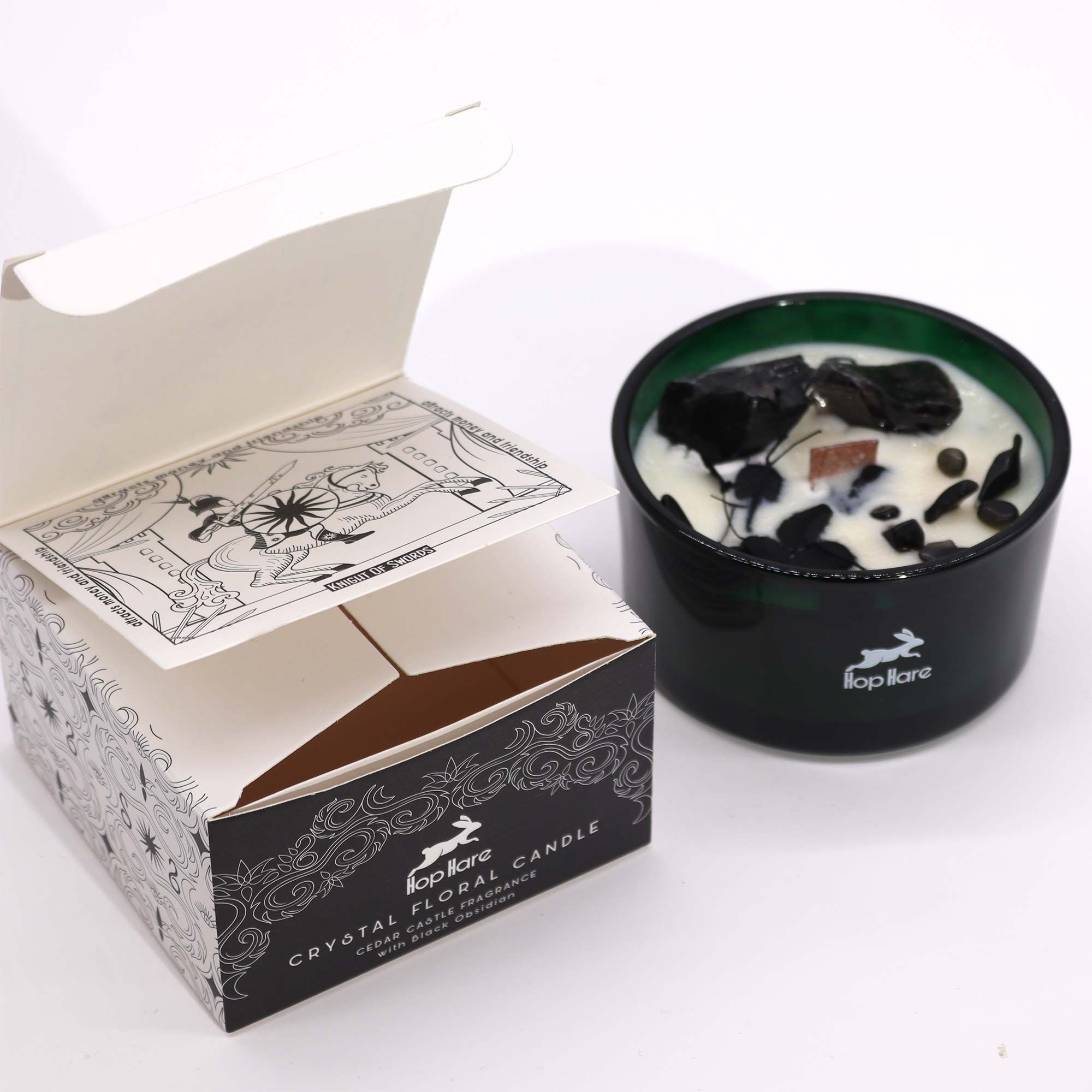 Hop Hare Crystal Magic Flower Candle - The Knight of Swords2