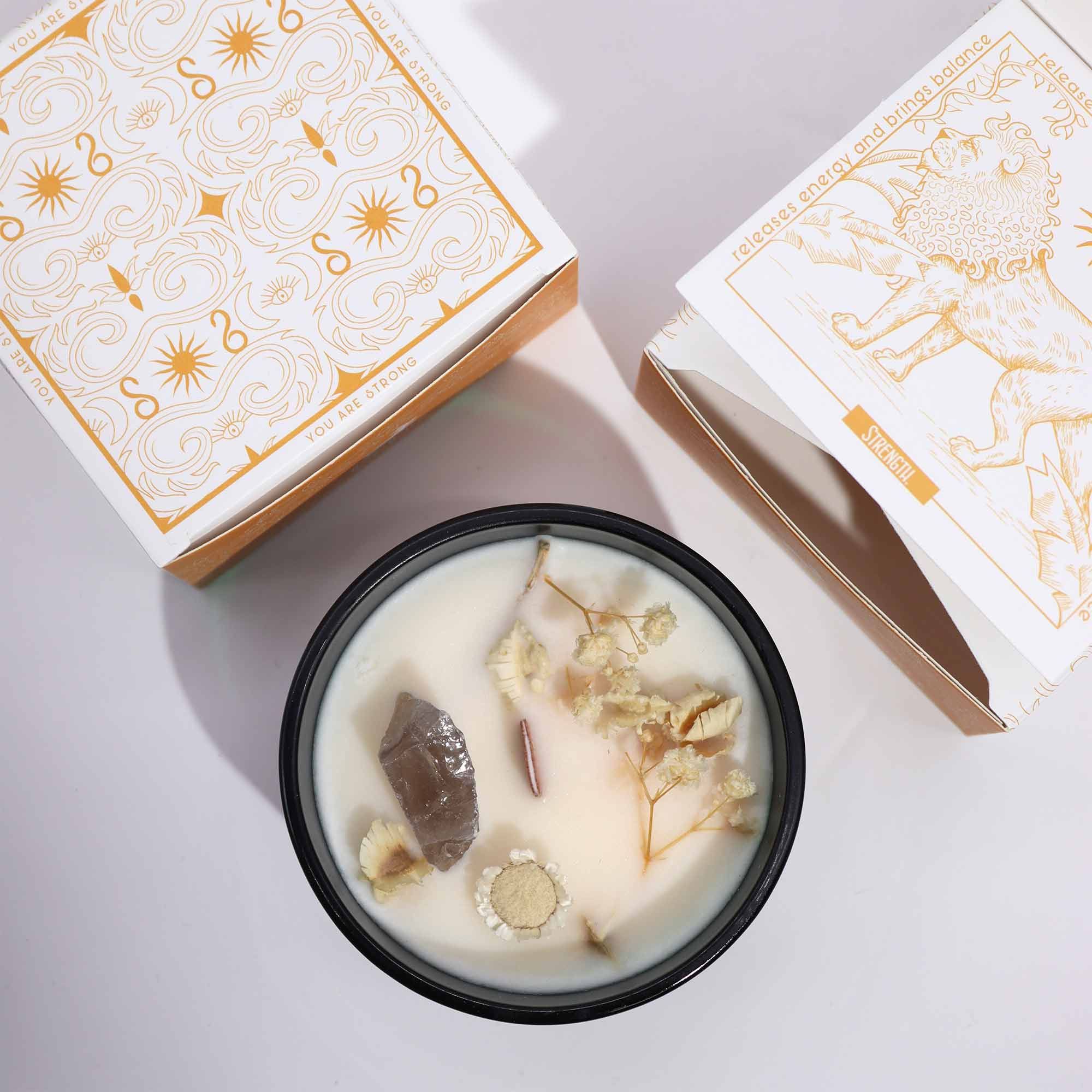 Hop Hare Crystal Magic Flower Candle - The Lion3