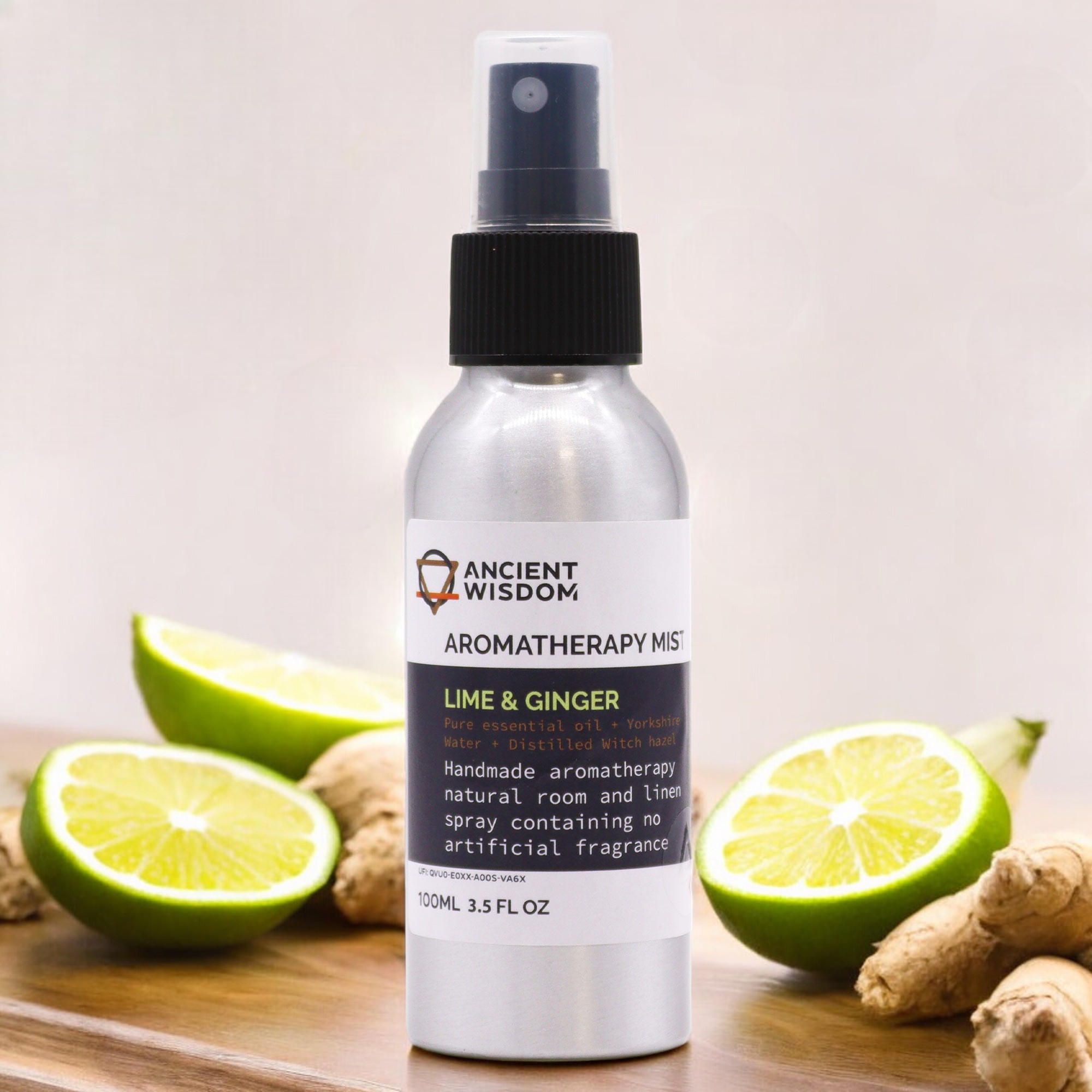 Lime & Ginger Essential Oil Mist (100ml)