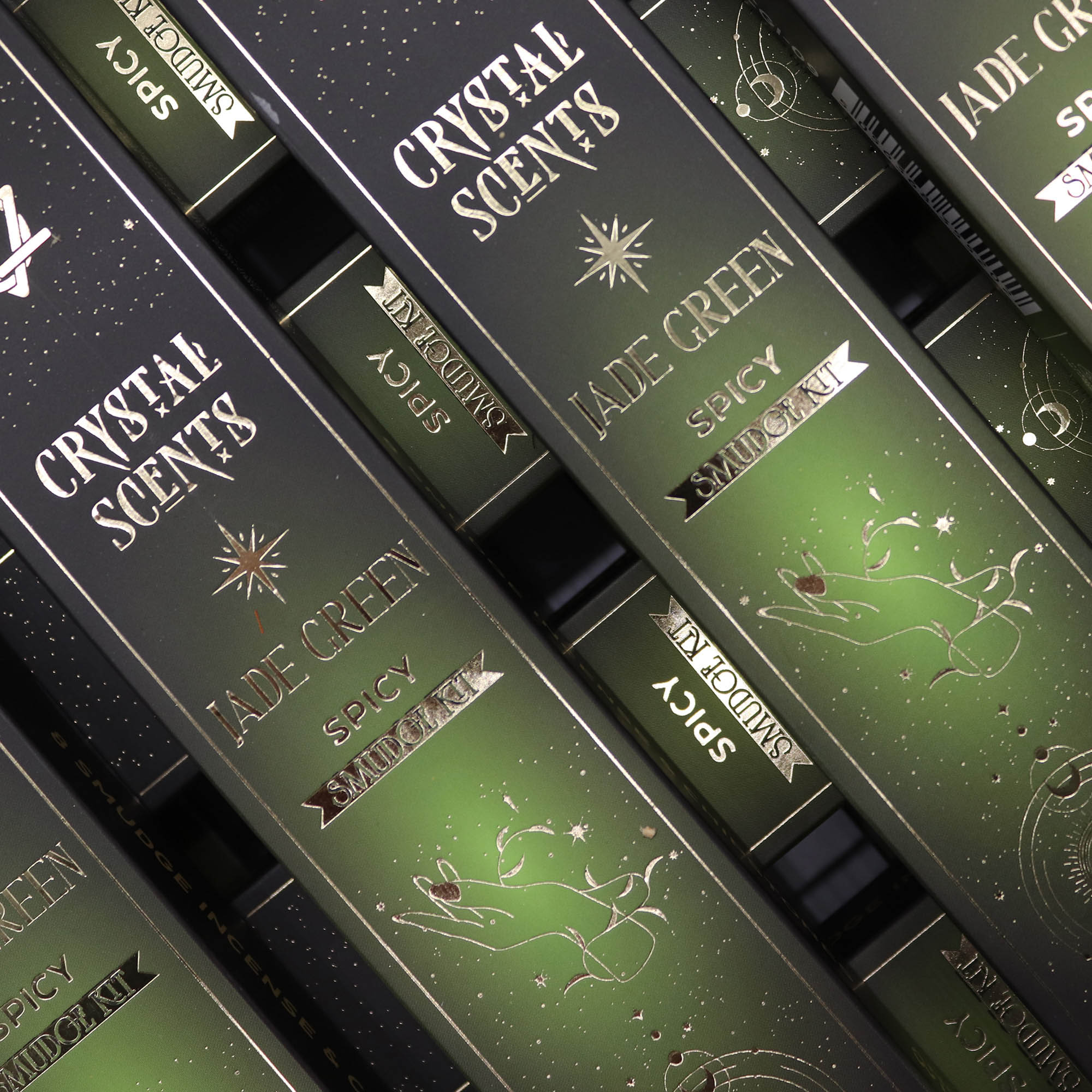 Crystal Scents 'Jade Green' Smudge Kit – Spicy Fragrance2