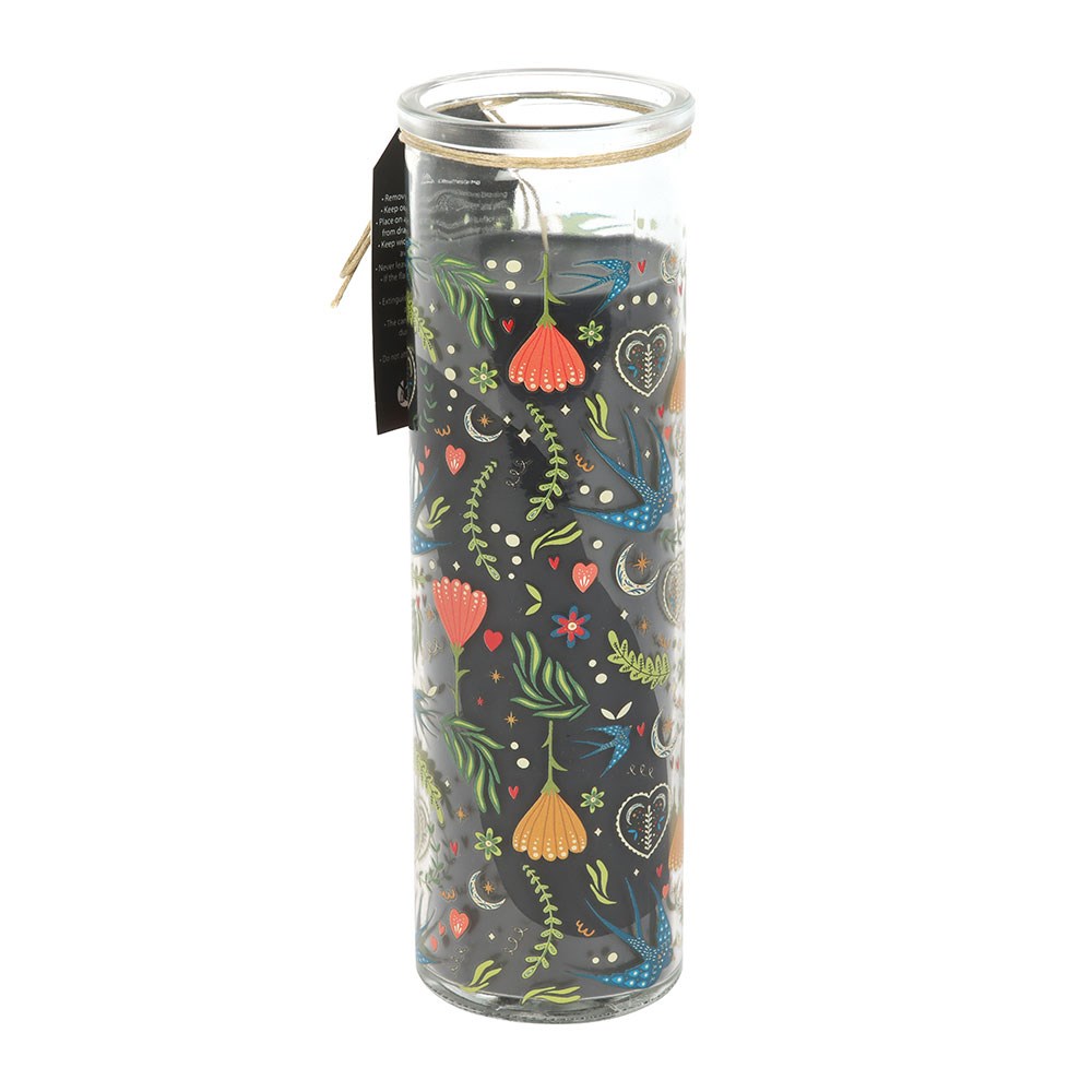 Midnight Bloom Print French Tulip Tube Candle3
