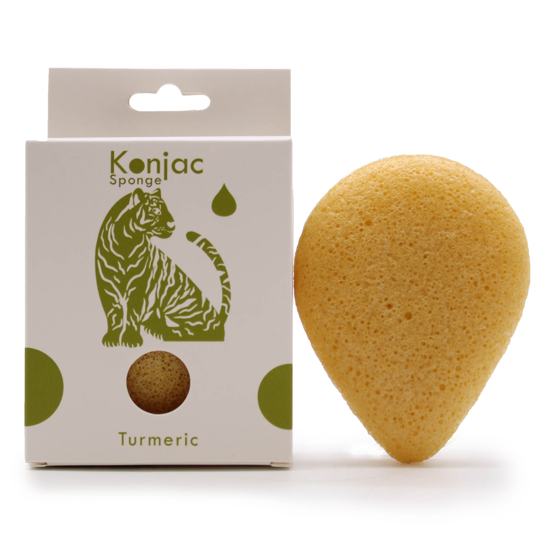 Teardrop Konjac Sponge - Turmeric (Anti-Wrinkle)