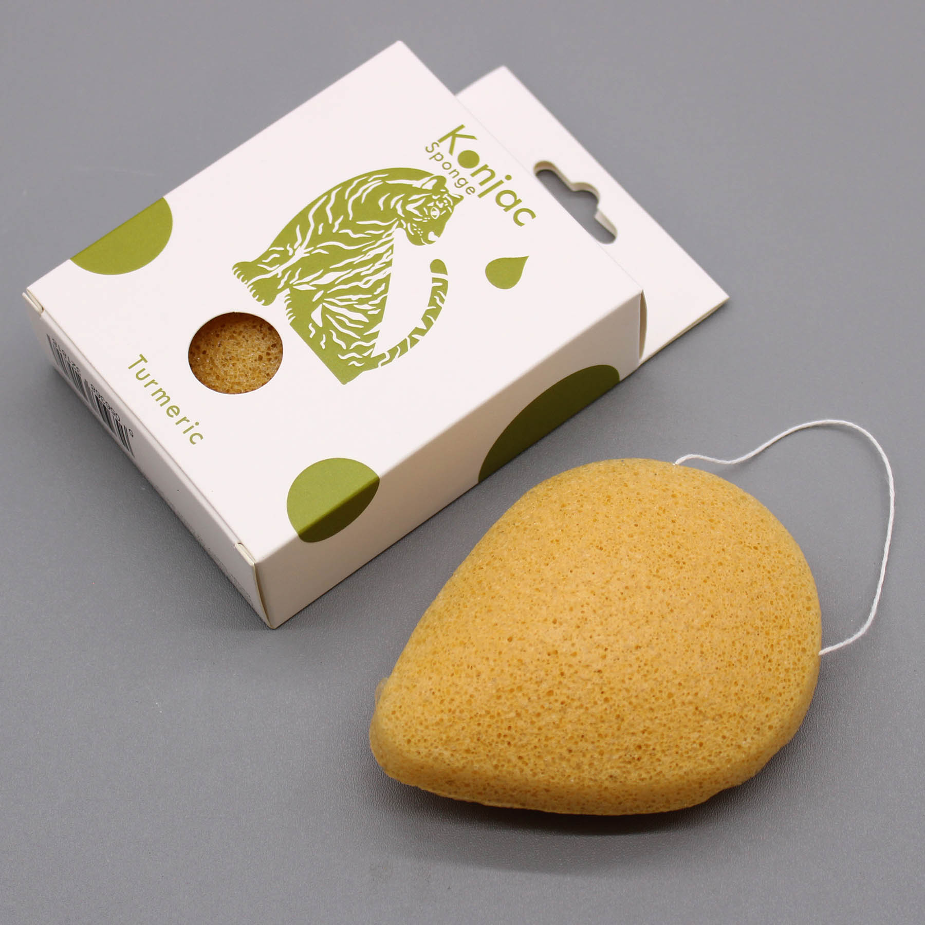 Teardrop Konjac Sponge - Turmeric (Anti-Wrinkle)1