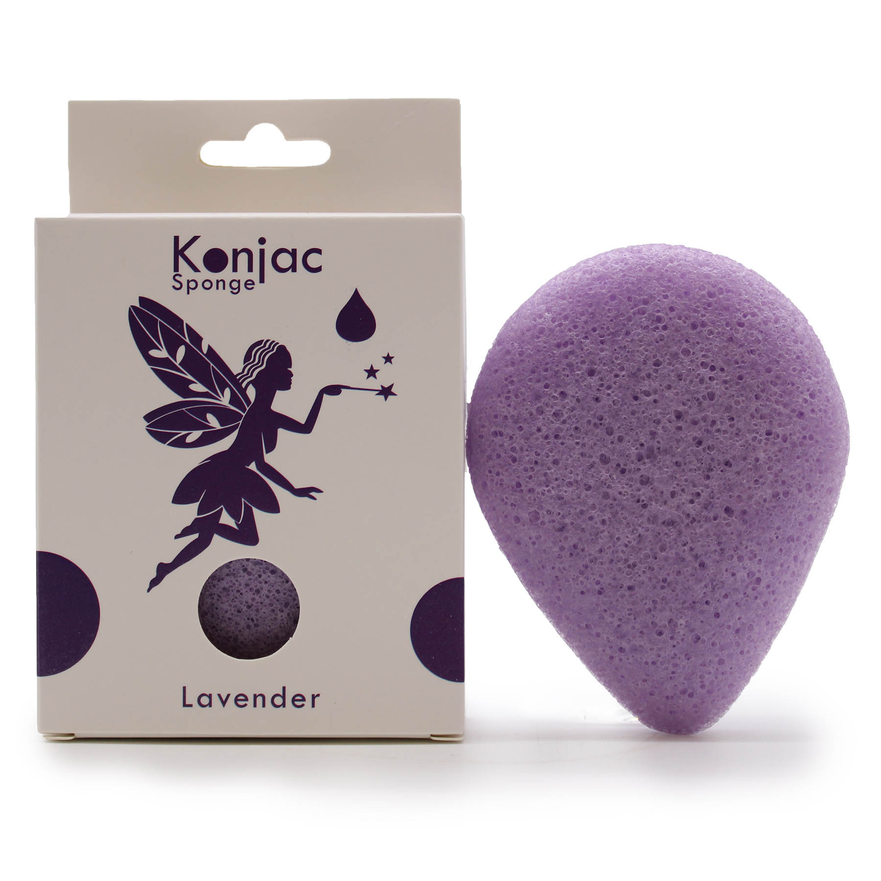 Teardrop Konjac Sponge - Lavender (Calming)