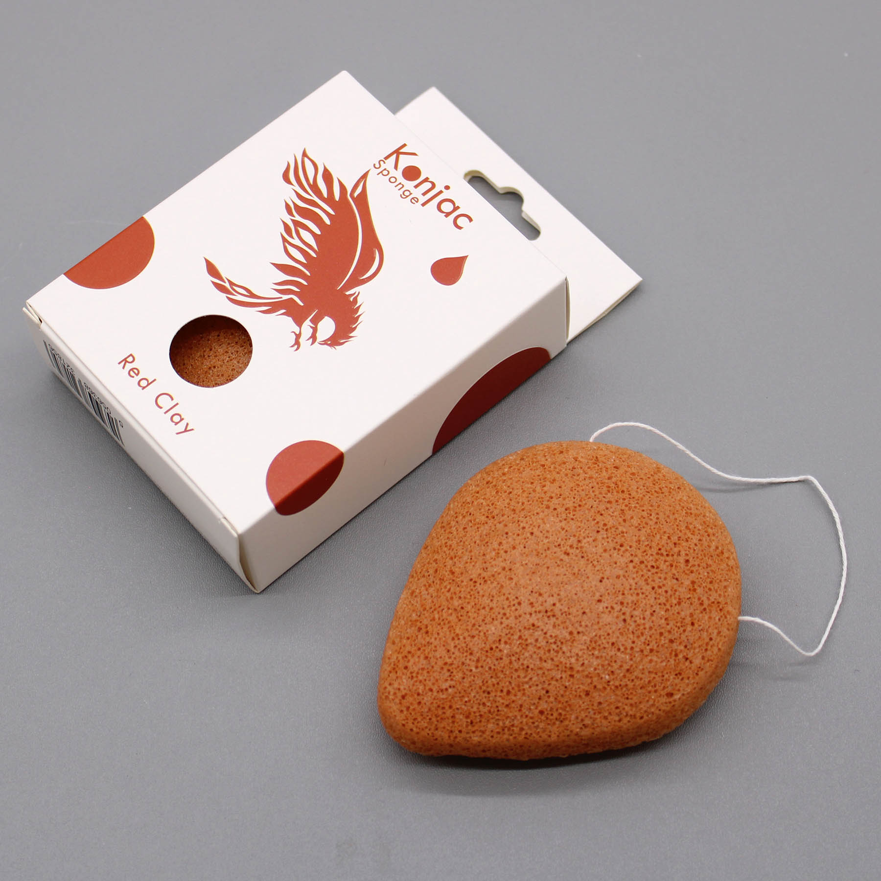 Teardrop Konjac Sponge - Red Clay (Rejuvenating)1