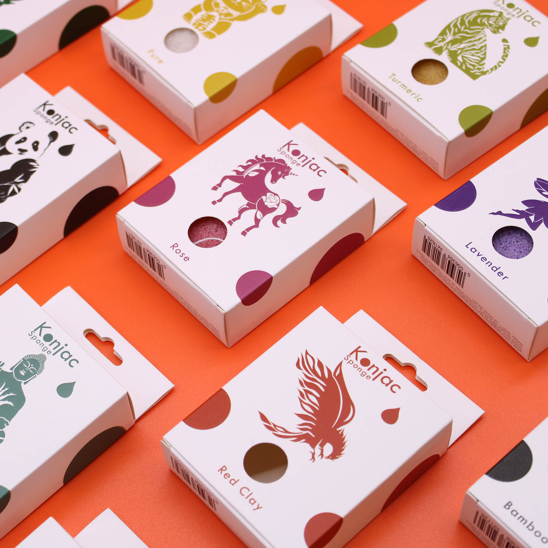 Teardrop Konjac Sponge - Bamboo Charcoal (Anti-bacterial)4