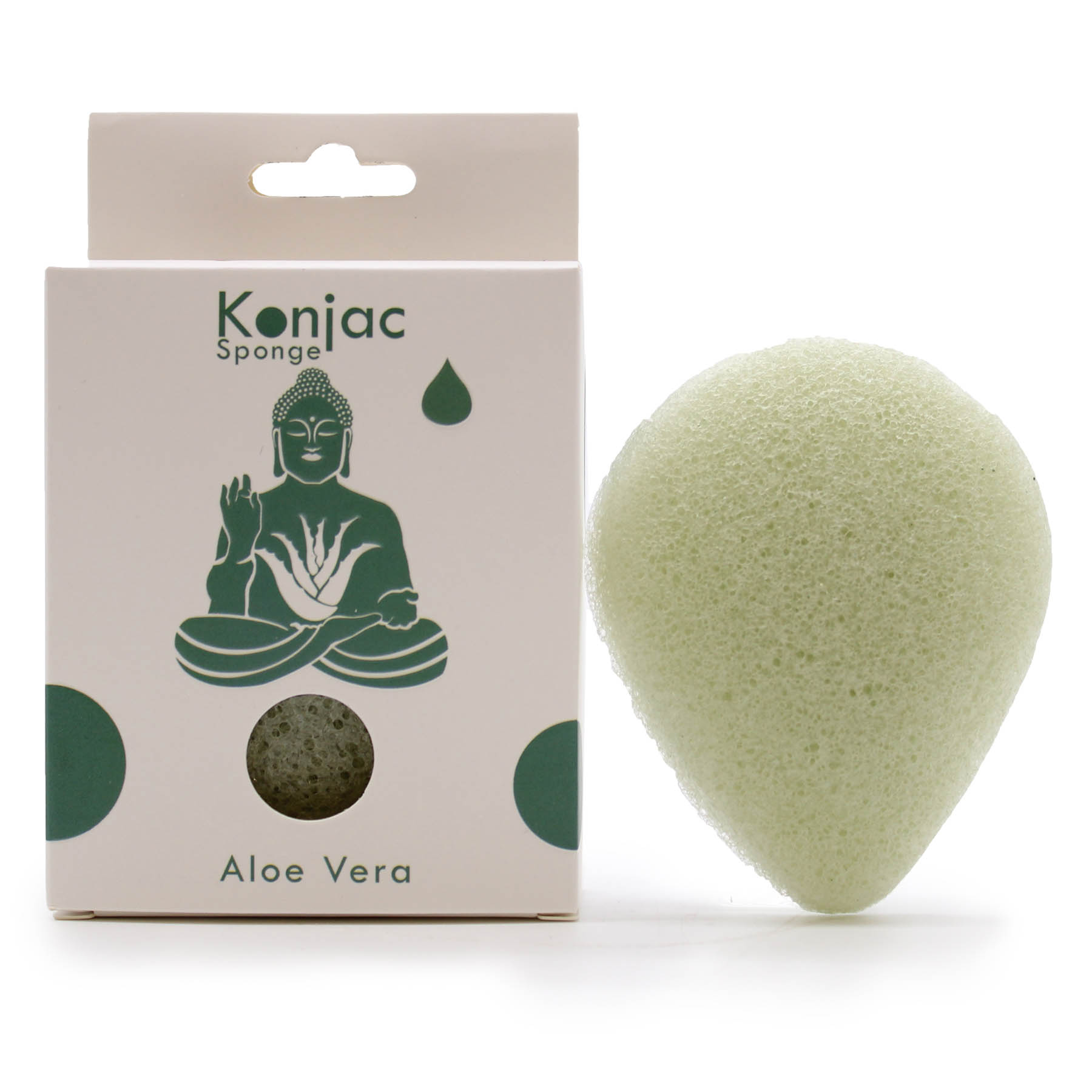 Teardrop Konjac Sponge - Aloe Vera (Healing)