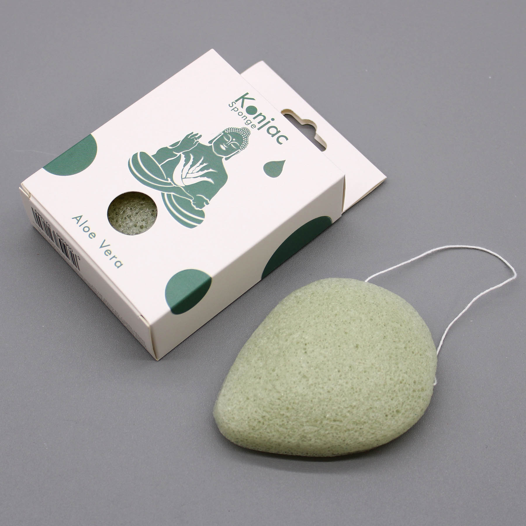 Teardrop Konjac Sponge - Aloe Vera (Healing)1