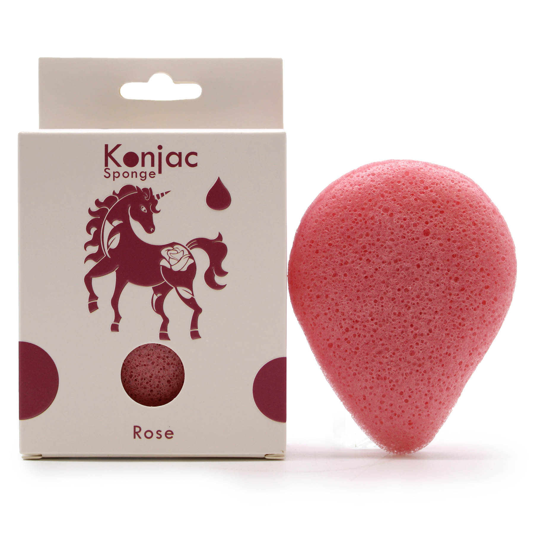 Teardrop Konjac Sponge - Rose (Anti-aging)