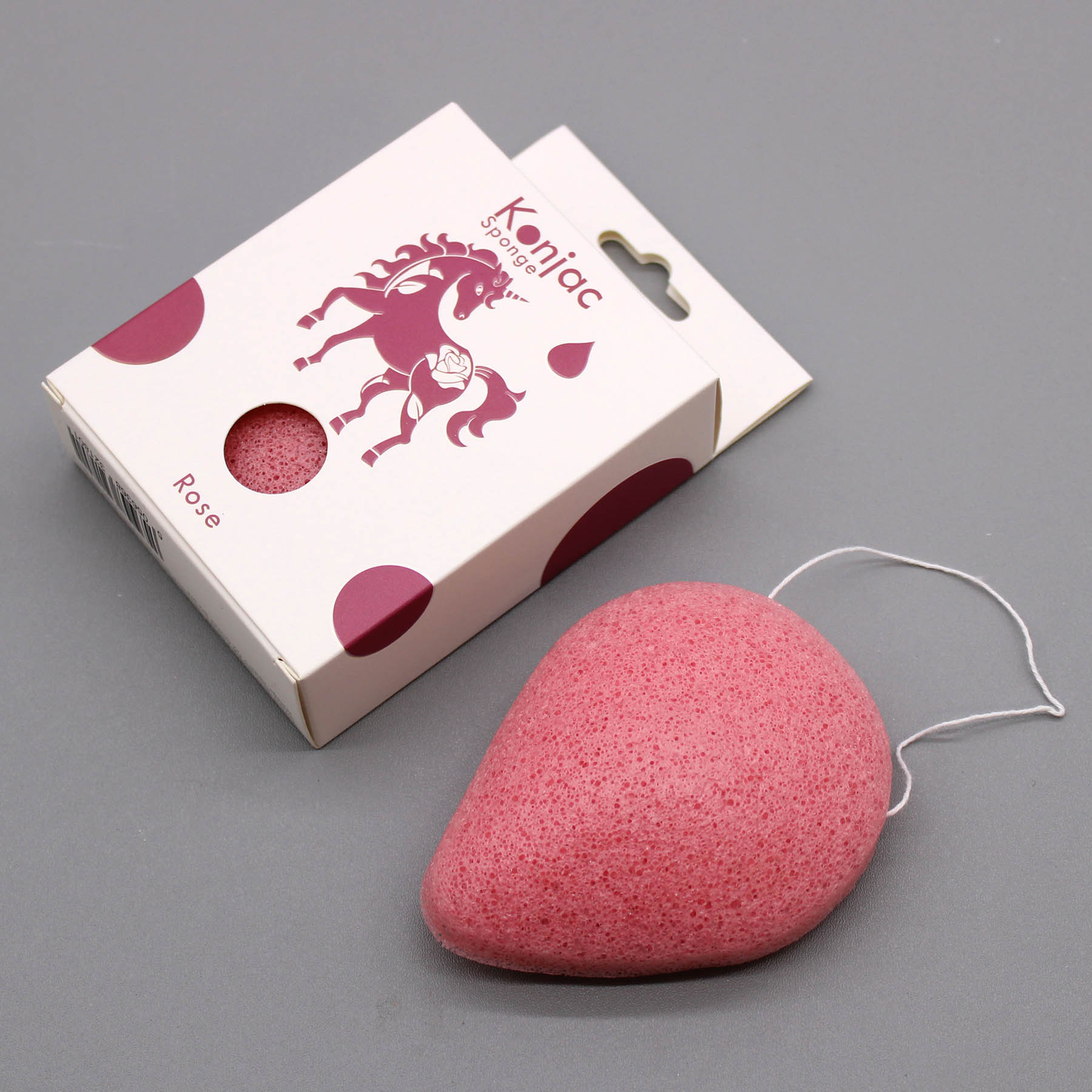 Teardrop Konjac Sponge - Rose (Anti-aging)1