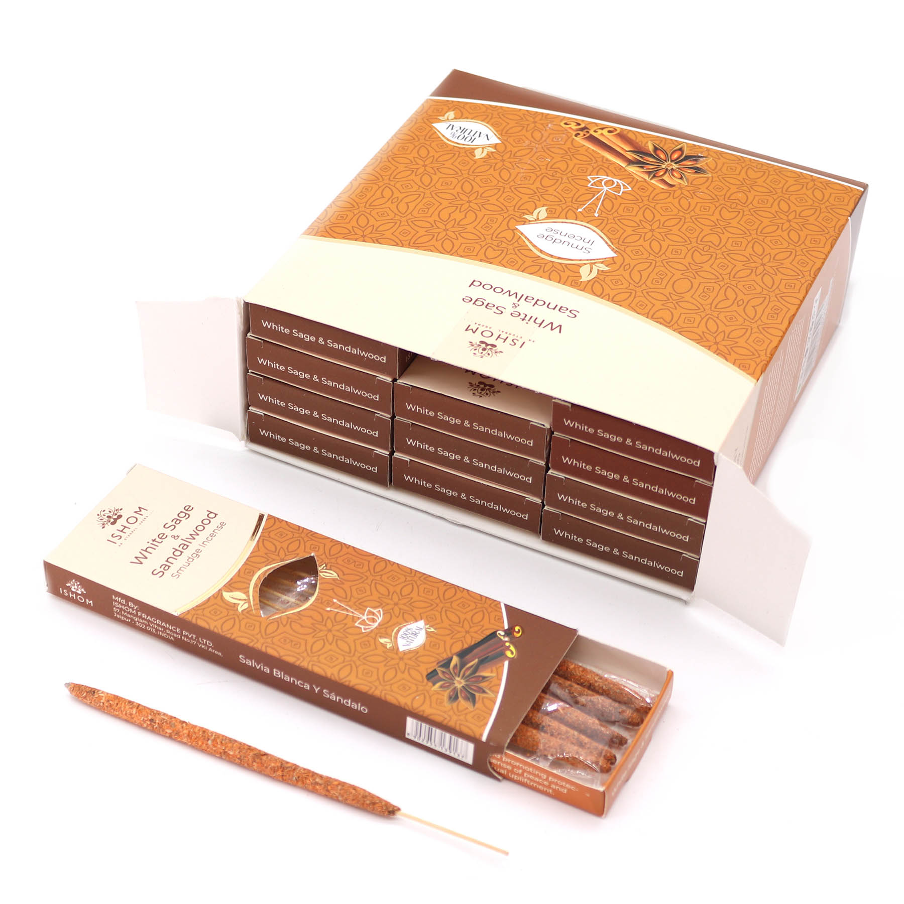 Ishom White Sage & Sandalwood Smudge Incense1
