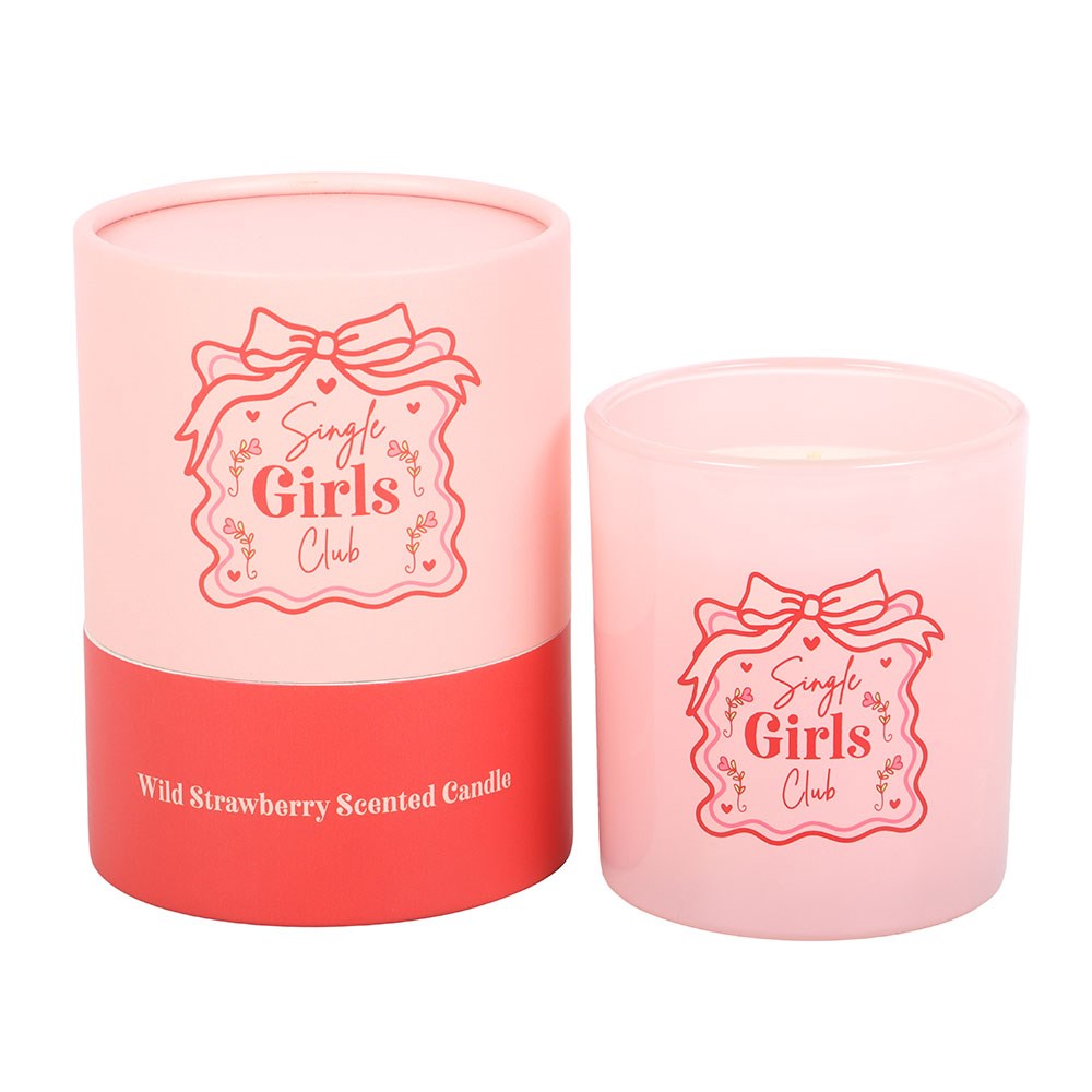 Single Girls Club Wild Strawberry Scented Candle
