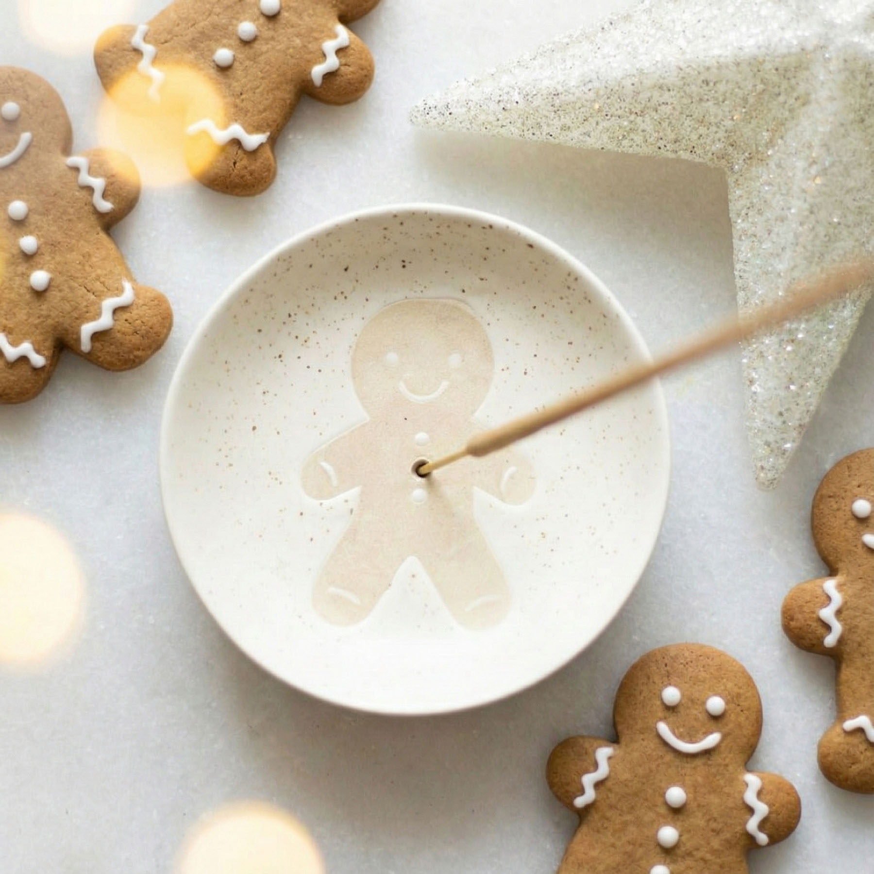 Gingerbread Man Incense Stick Holder