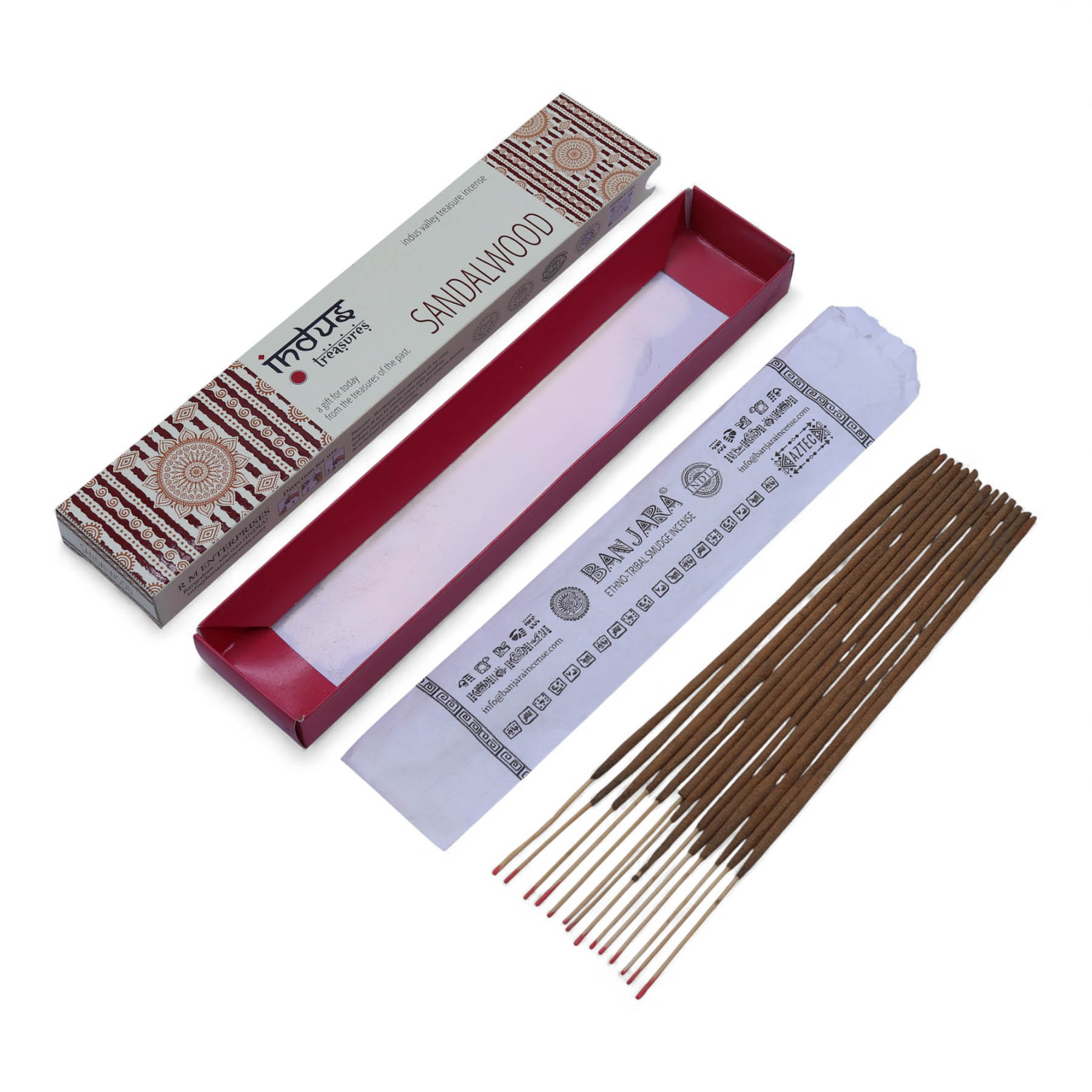 Indus Treasures Incense Sticks - Sandalwood (15gms)