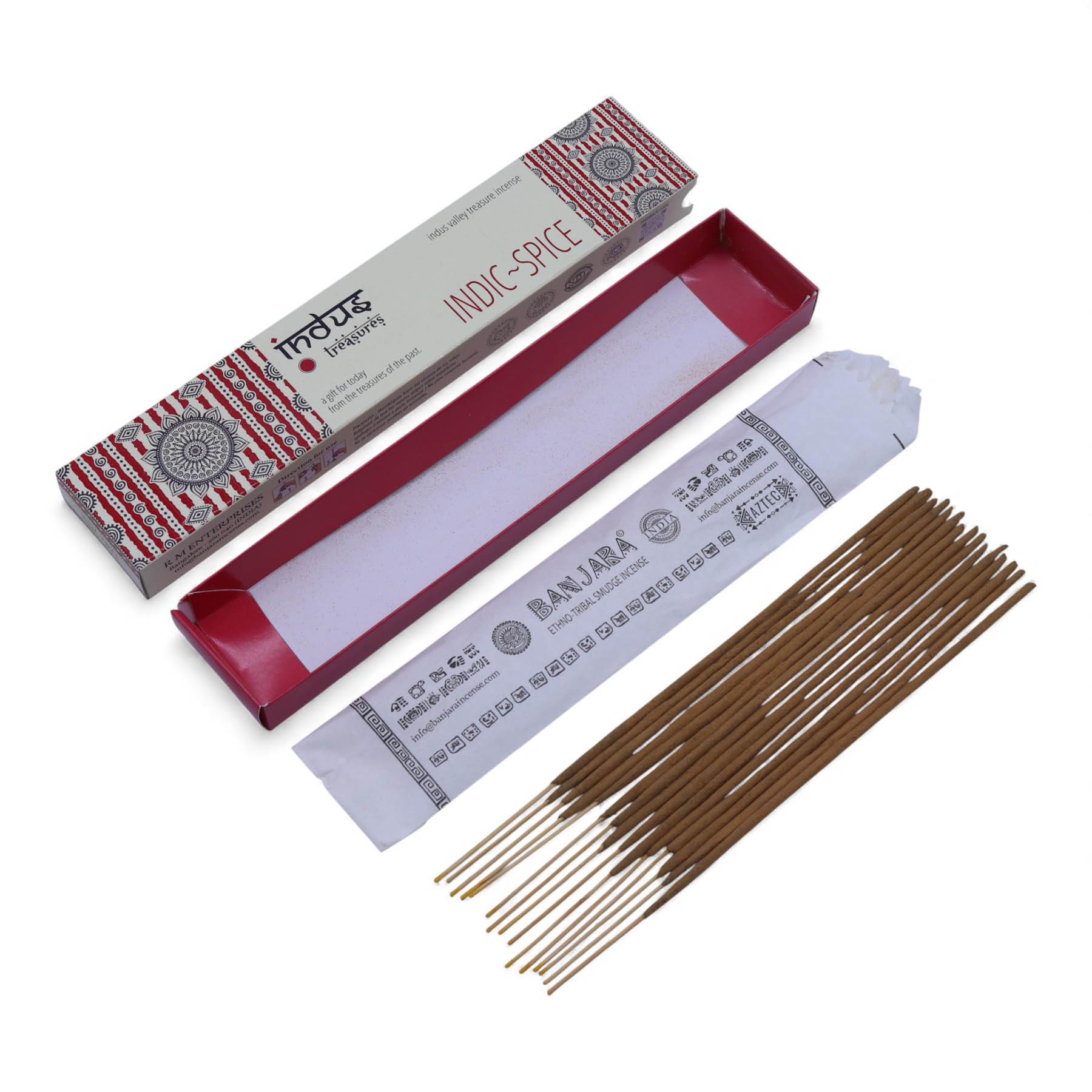 Indus Treasures Incense Sticks - Indic-Spice (15gms)