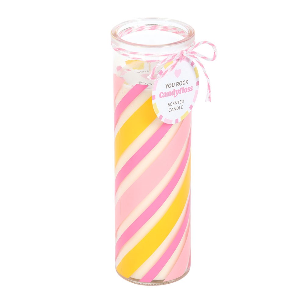 Candy Stripe Candyfloss Tube Candle1