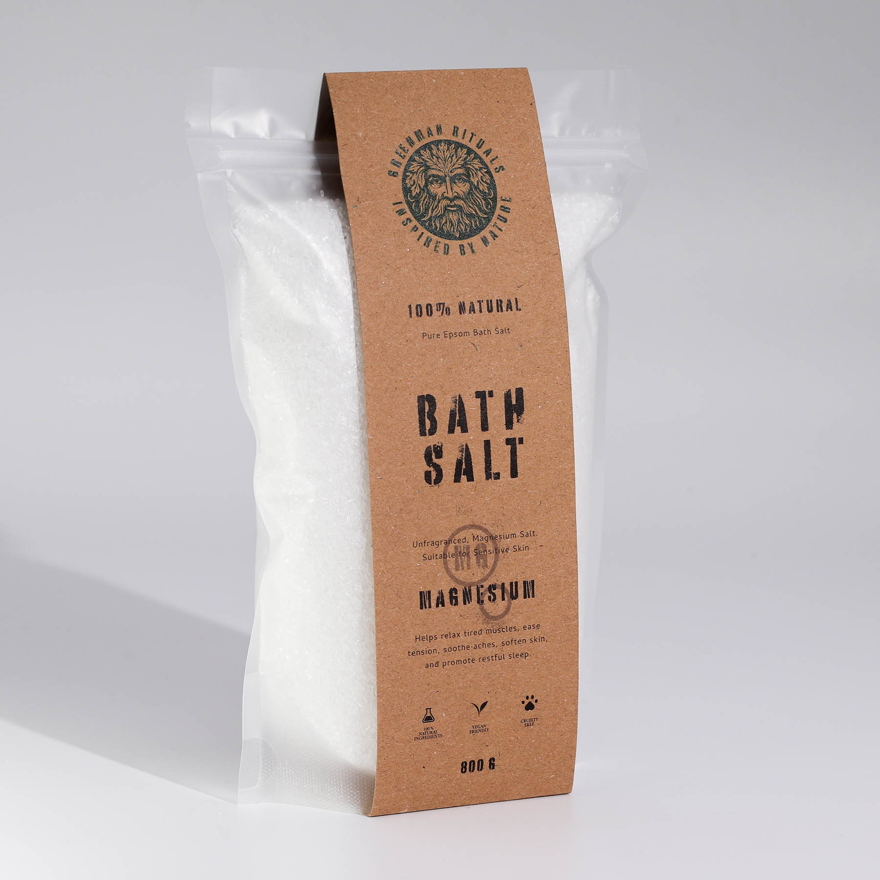 Greenman Rituals Magnesium Epsom Bath Salt – Pure Formula (800g)2