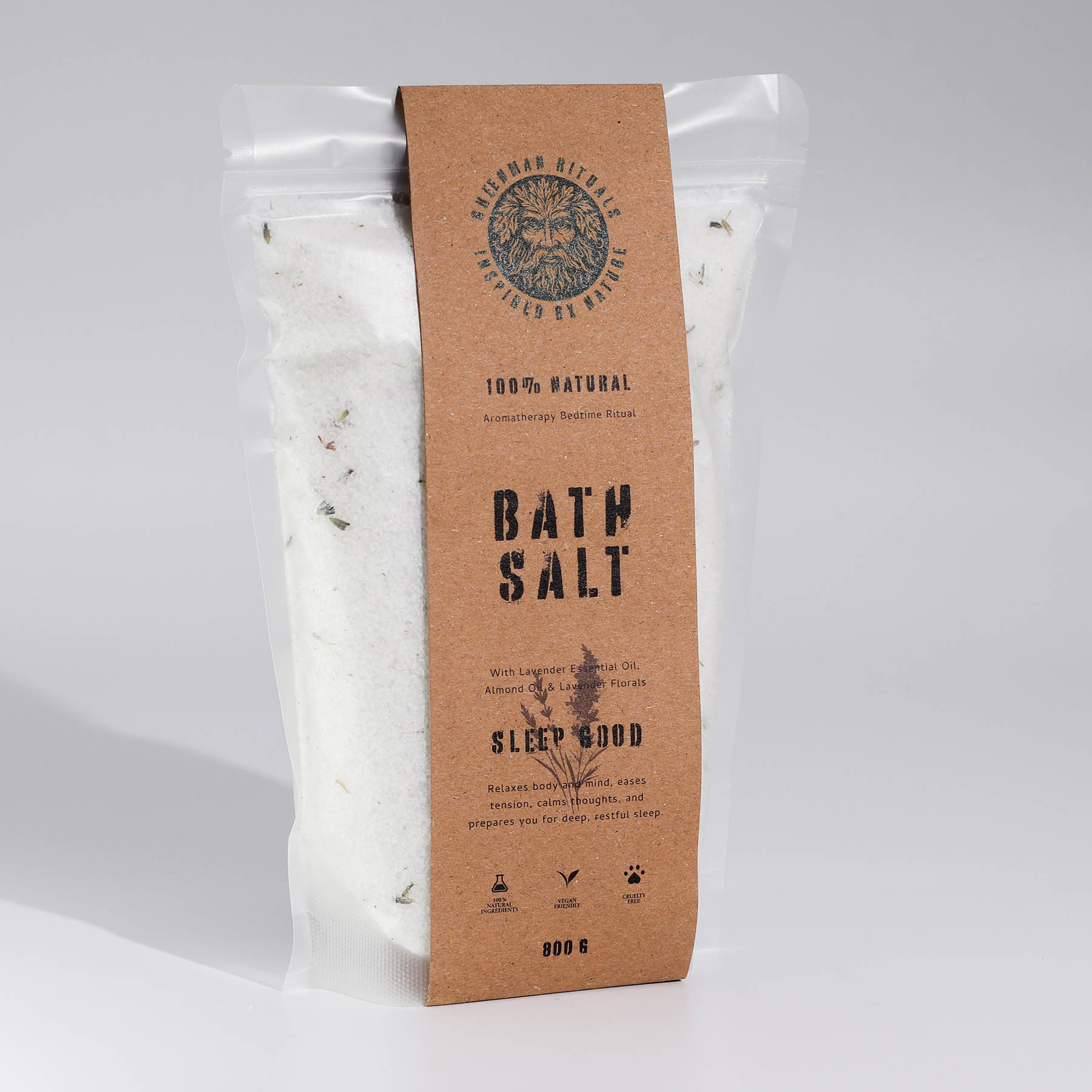 Greenman Rituals Lavender Aromatherapy Epsom Bath Salt – Sleep Good (800g)2