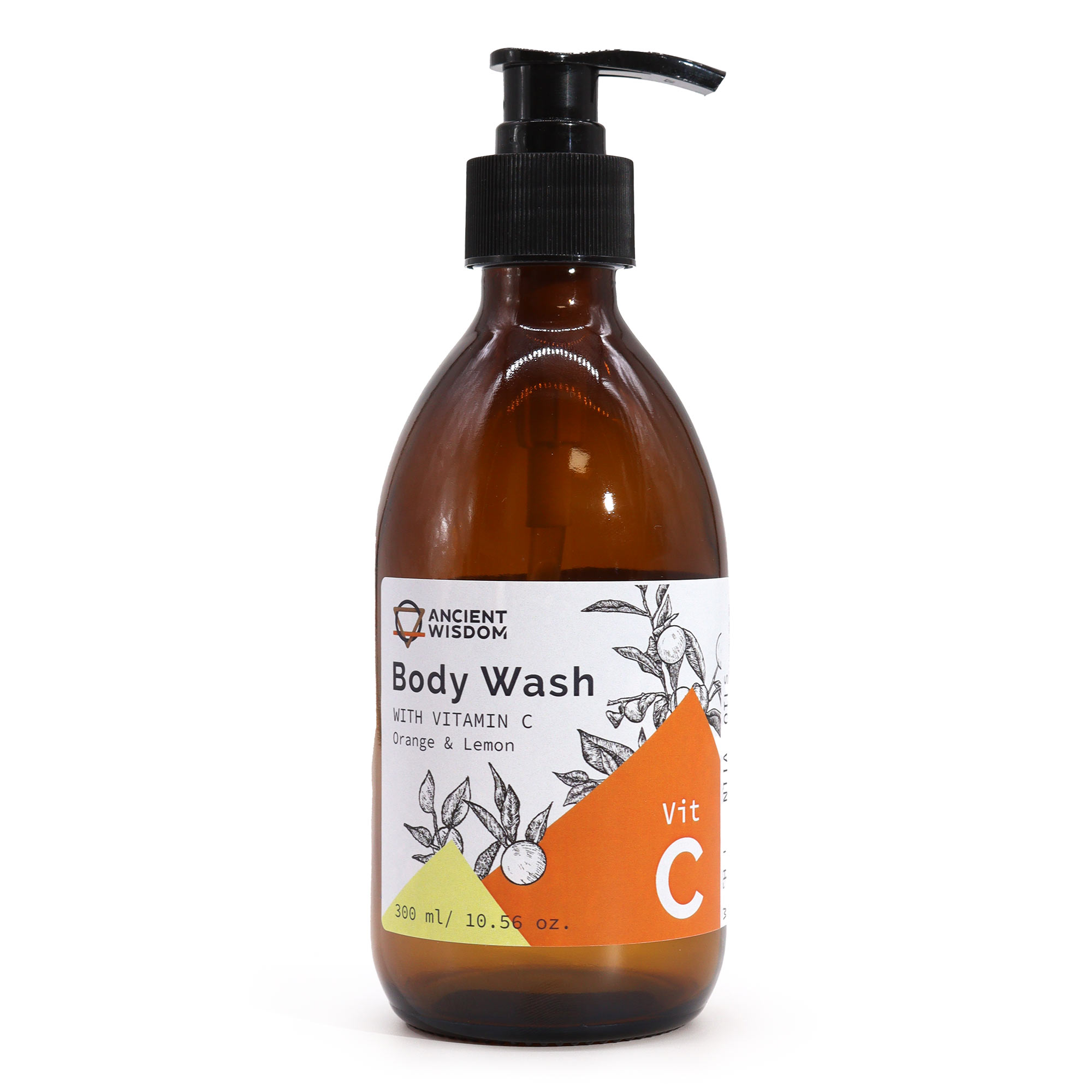 Aromatherapy Body Wash with Vitamin C – Orange & Lemon (300ml)