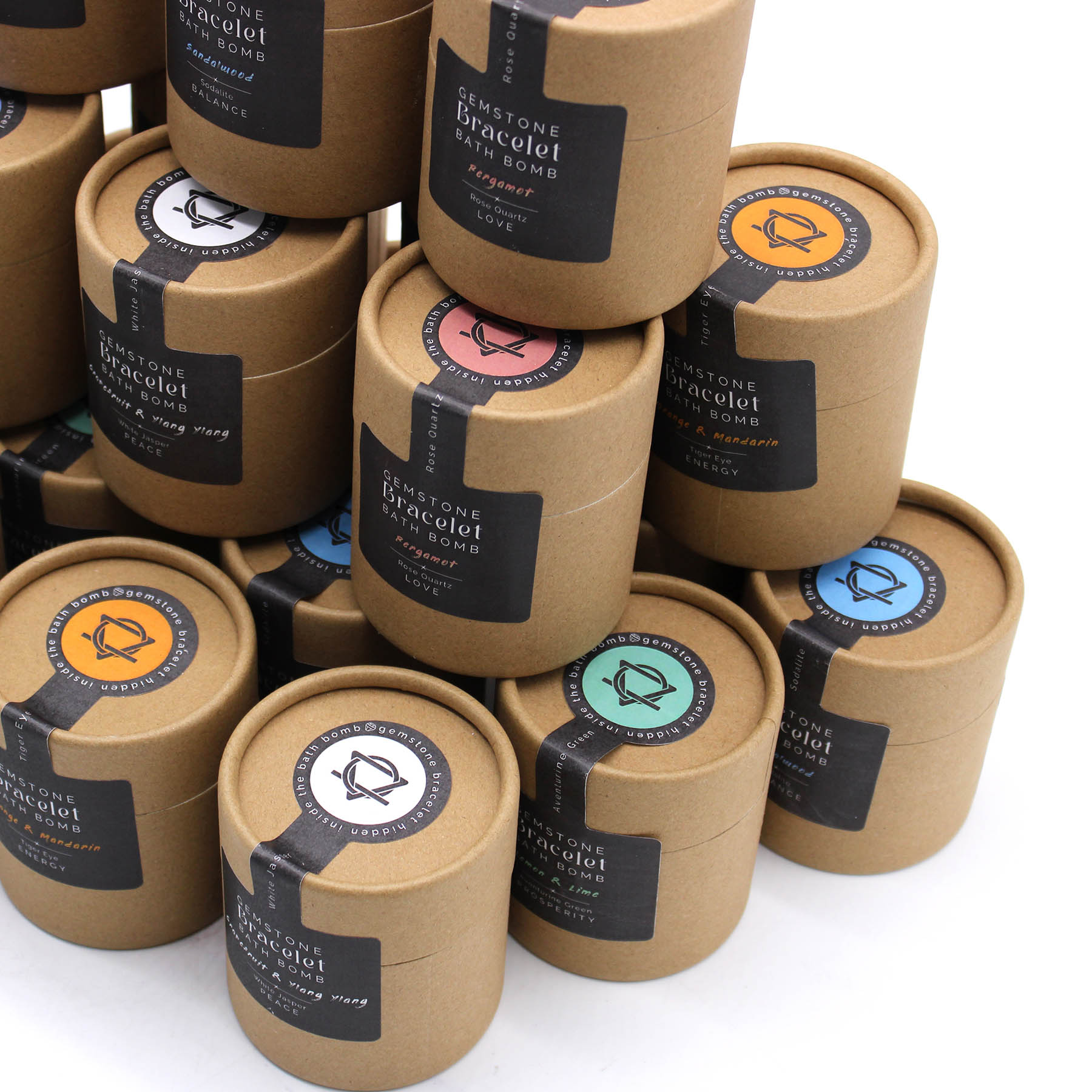 Green Aventurine Gemstone Bracelet Bath Bomb – Lemon & Lime4