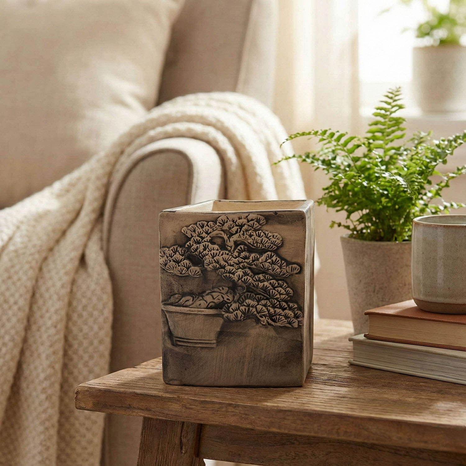 Hand Painted Bonsai Oil Burner3