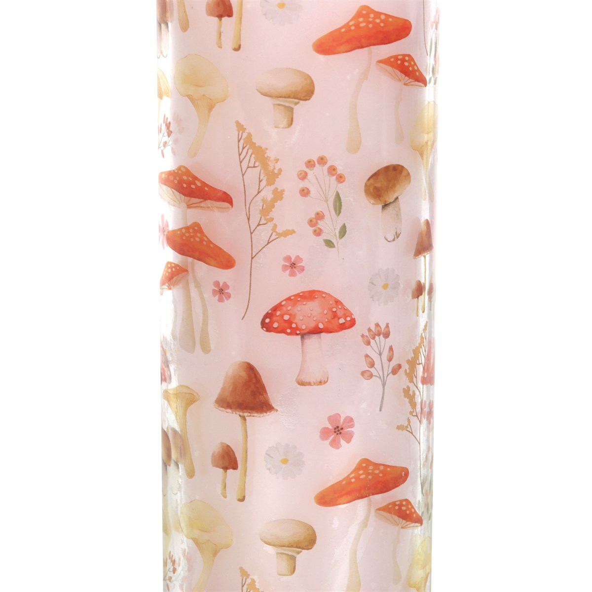 Mushroom Print Enchanted Forest Tube Candle1