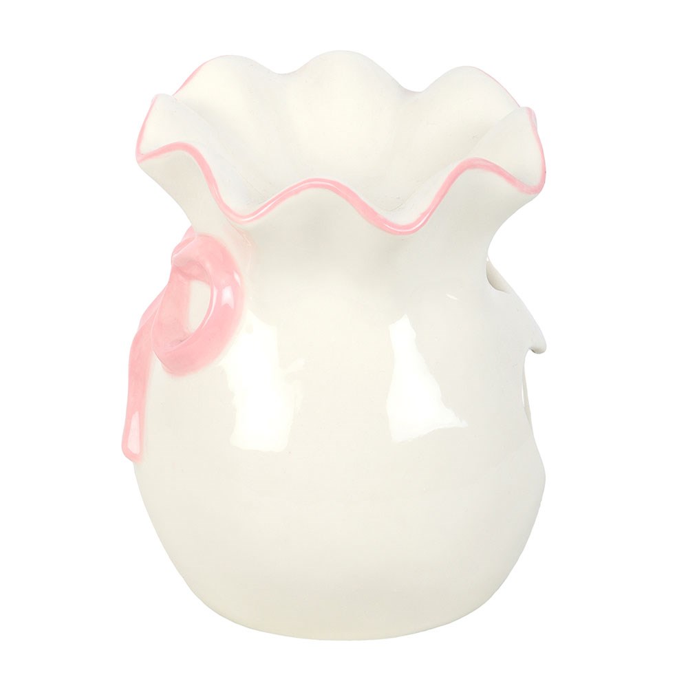 White and Pink Bow Ceramic Oil Burner2