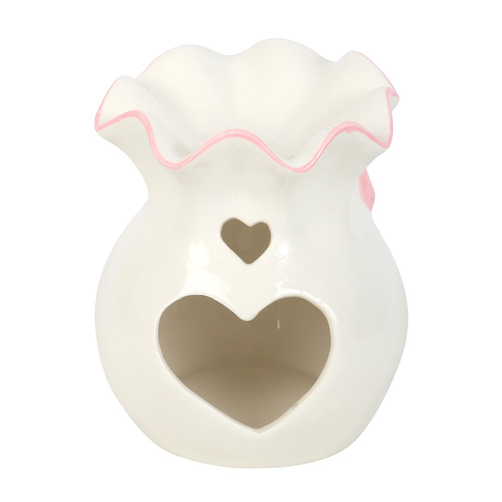 White and Pink Bow Ceramic Oil Burner3