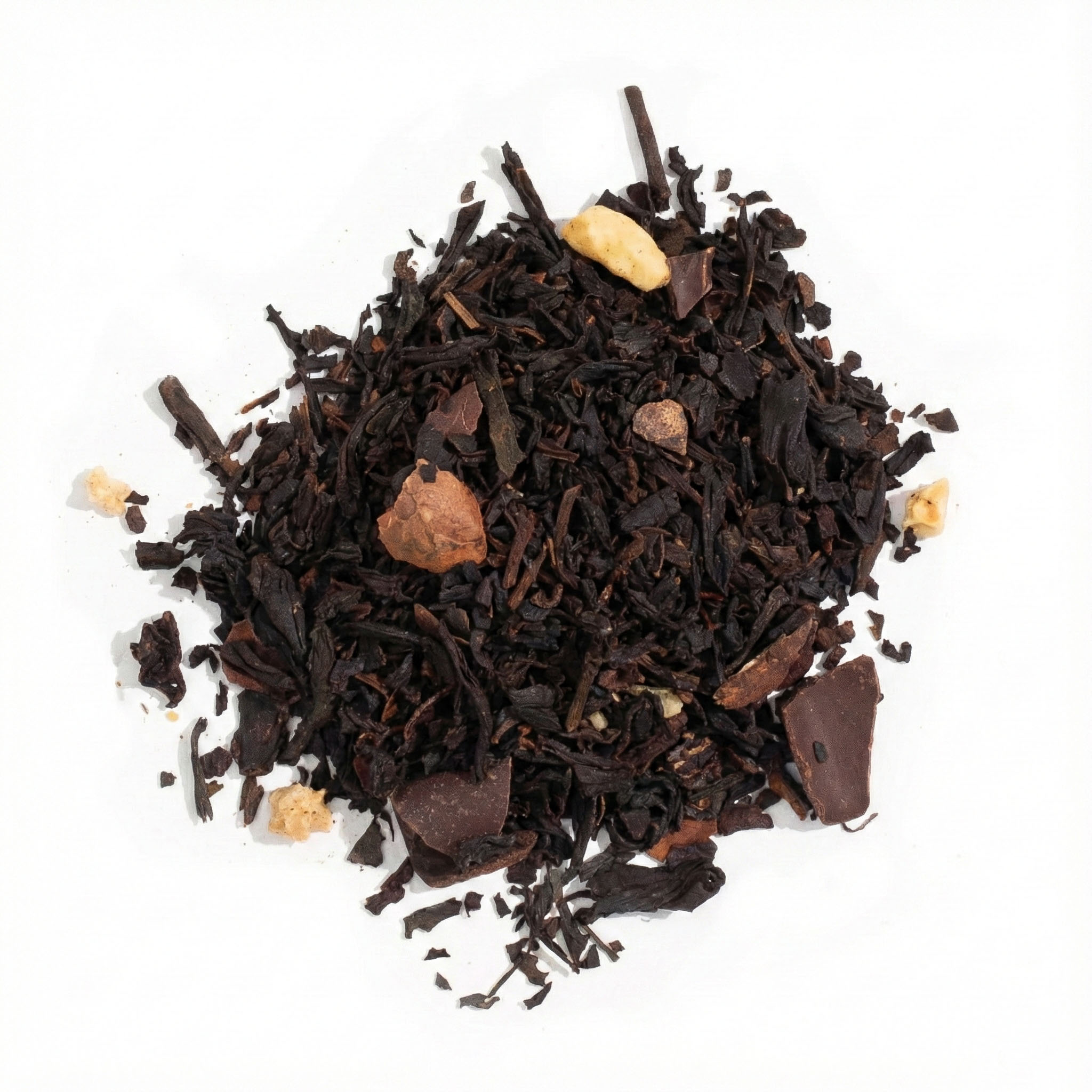 Mandala Leaves Dark Brown Magic Loose Leaf Black Tea – Chocolate & Almond Dessert Blend (50g Tin)1