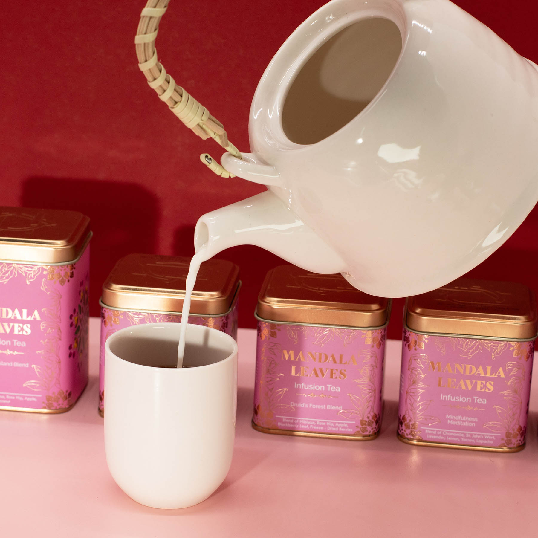 Mandala Leaves Druid's Forest Blend – Vibrant Berry & Hibiscus Fruit Tea (50g Tin)7